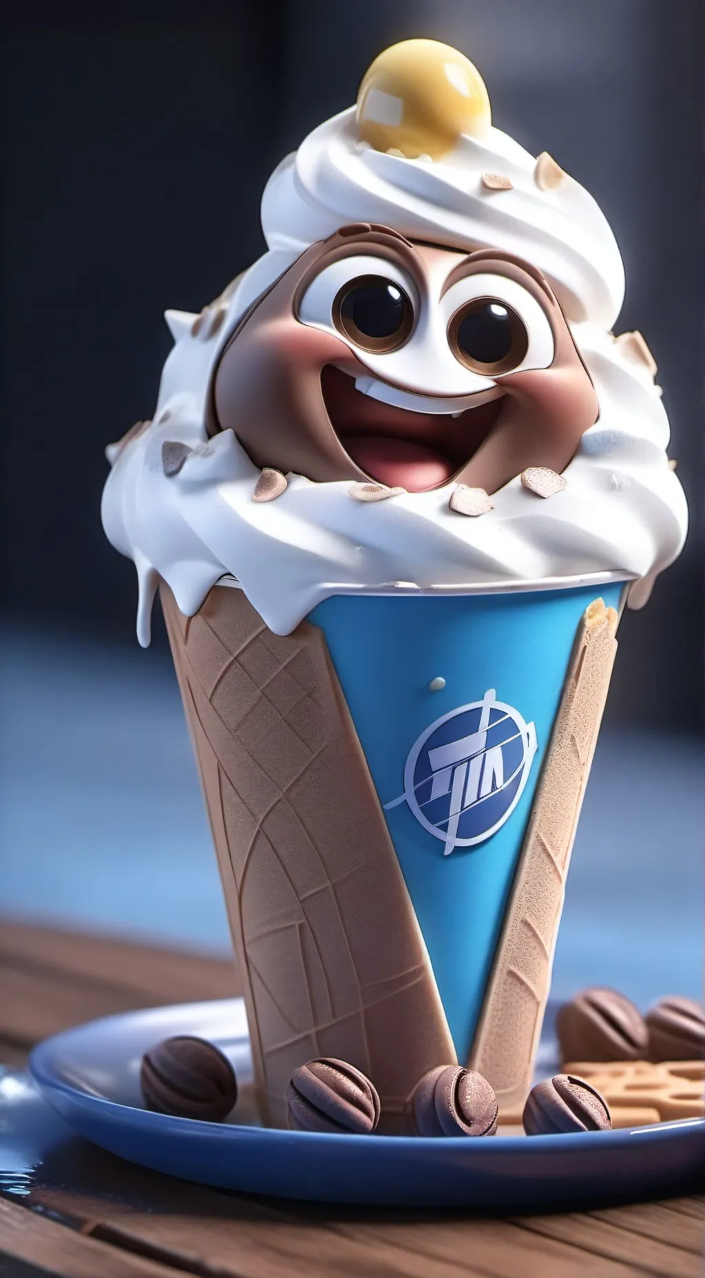 ai character: Helado asesino  background