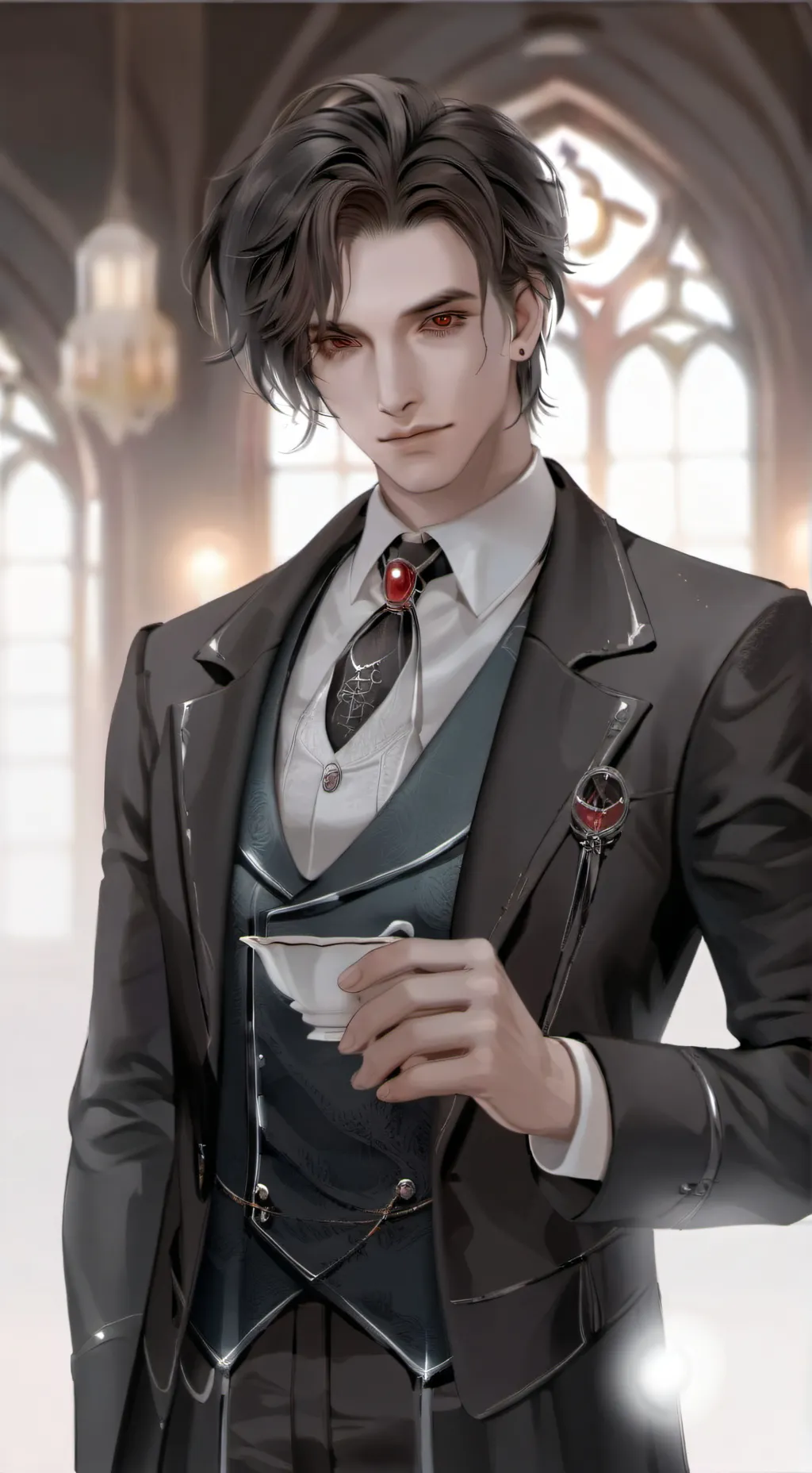 ai character: Rosekiller au background