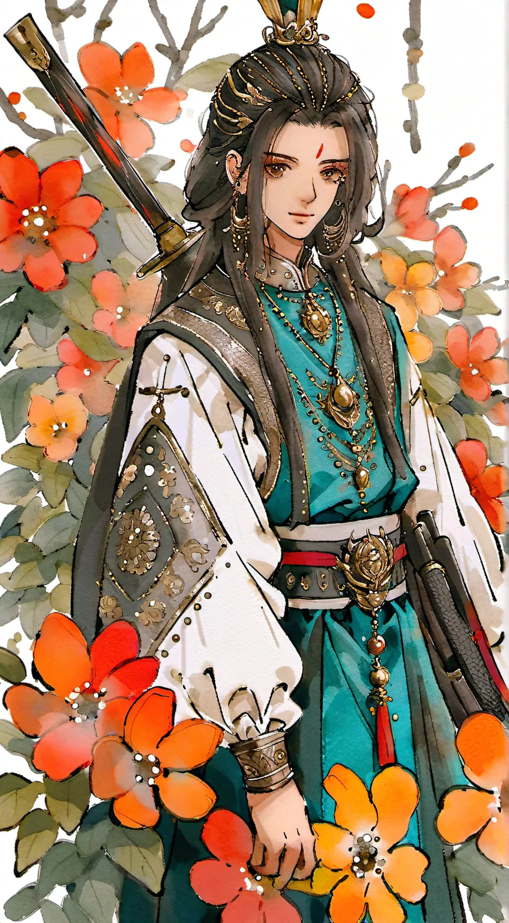 ai character: focus background