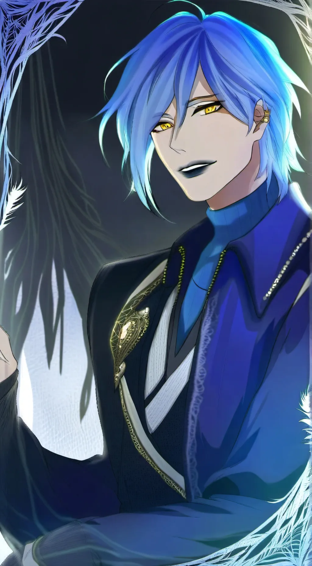 ai character: Idia Shroud  background