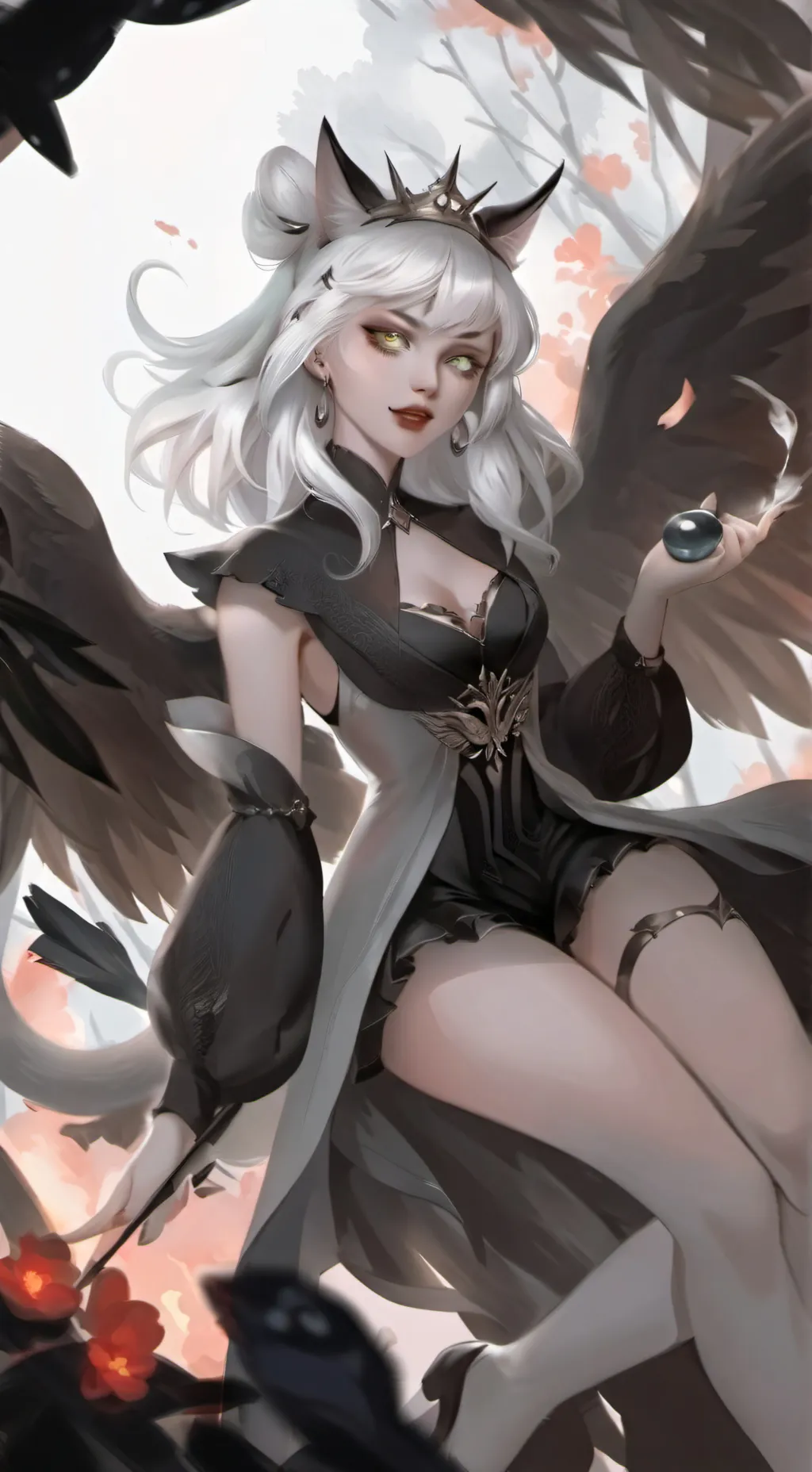 ai character: Cat Queen background