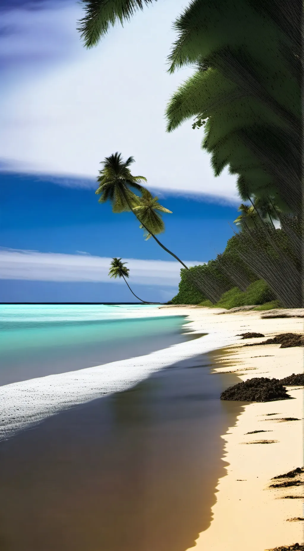 ai character: hh beach with oc background