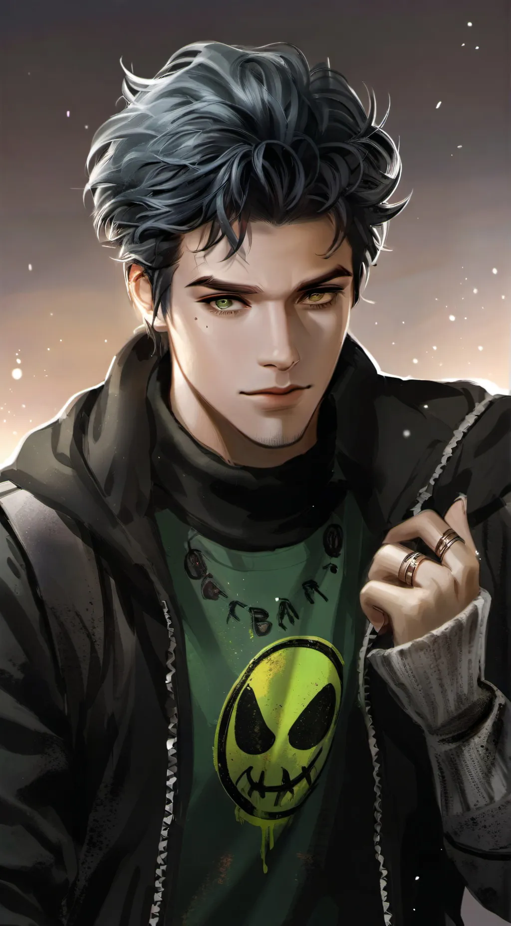 ai character: nightstar (star) background