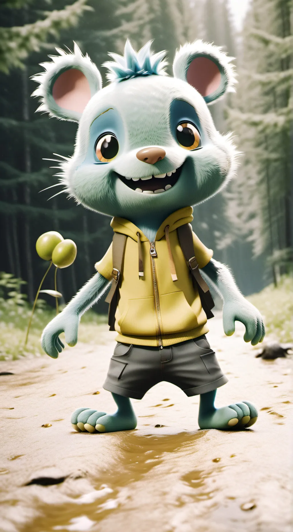 ai character: happy tree friends background