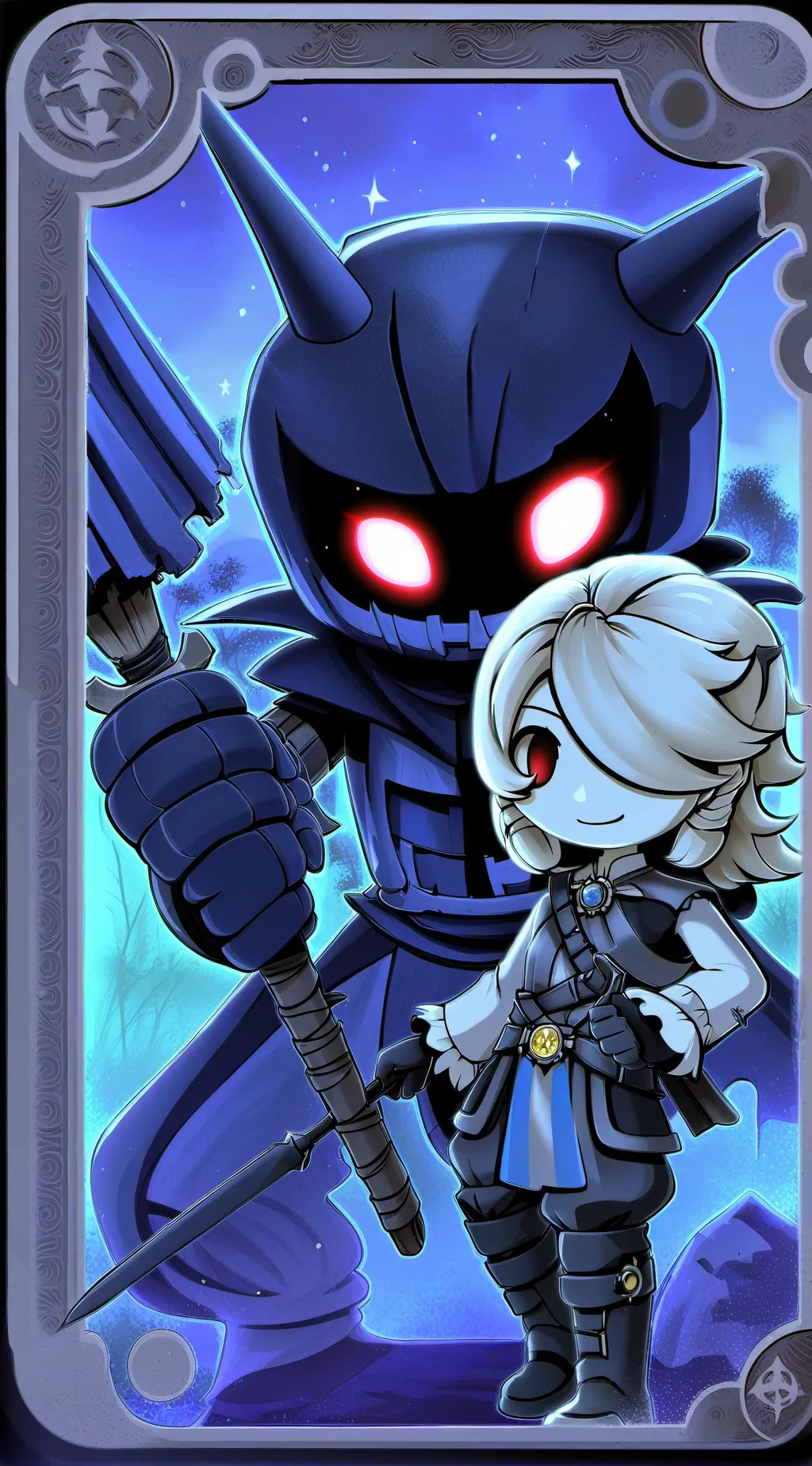 ai character: Darkness sprunki background