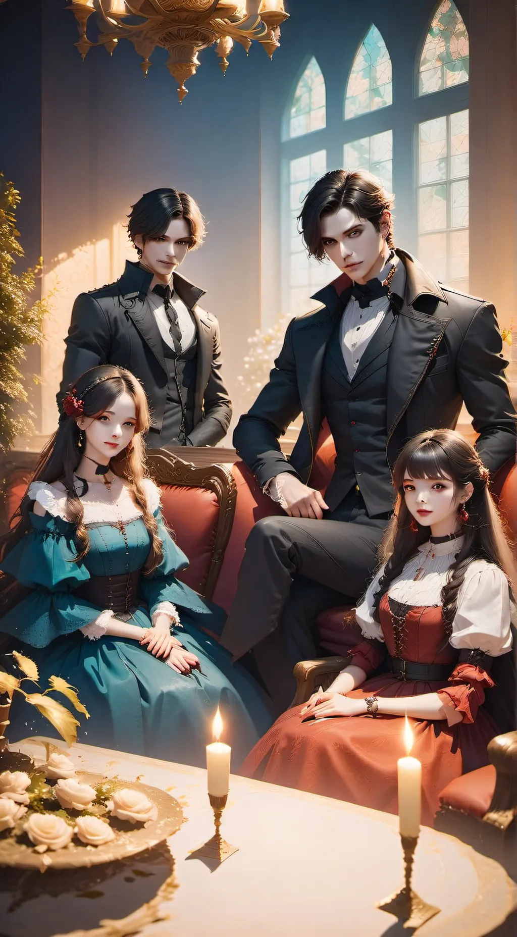 ai character: azul background