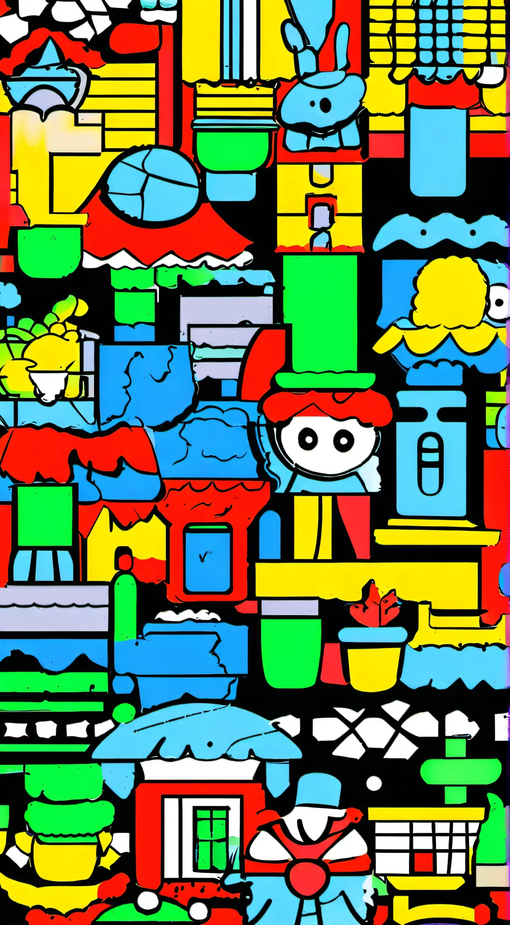 ai character: Sprunki hates you  background