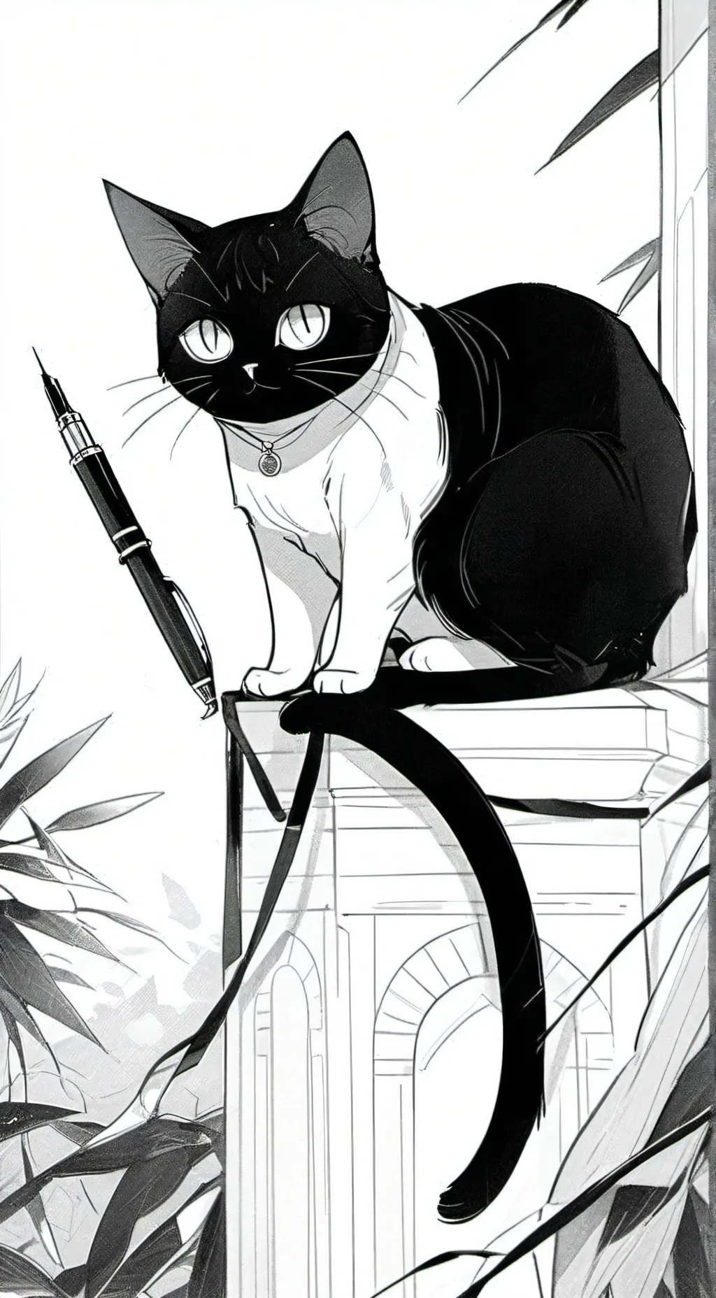 ai character: flow background