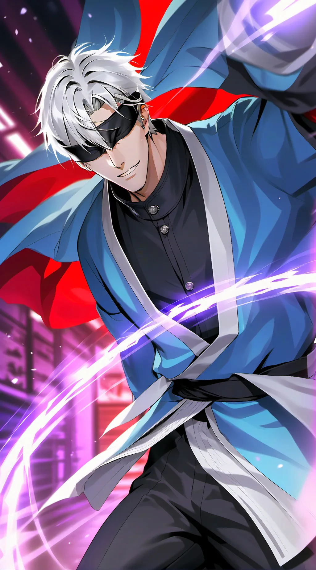 ai character: Gojo Satoru background