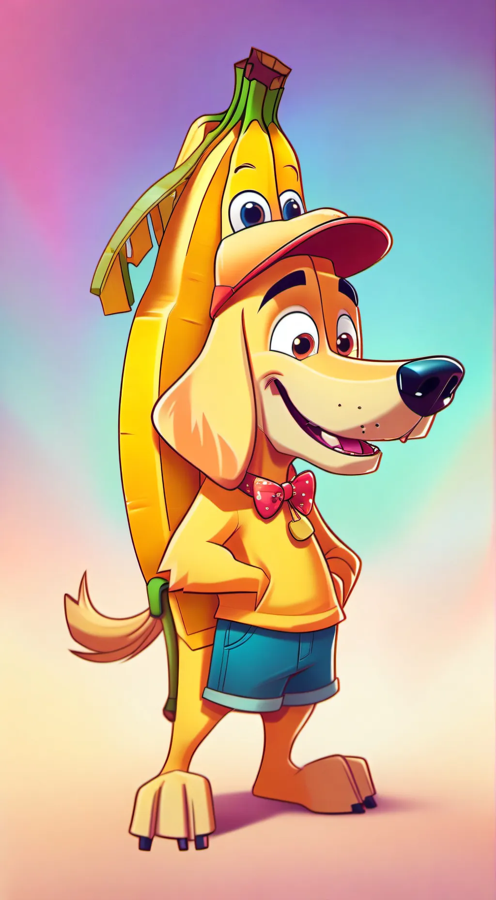 ai character: Banana Dog 2.0 background