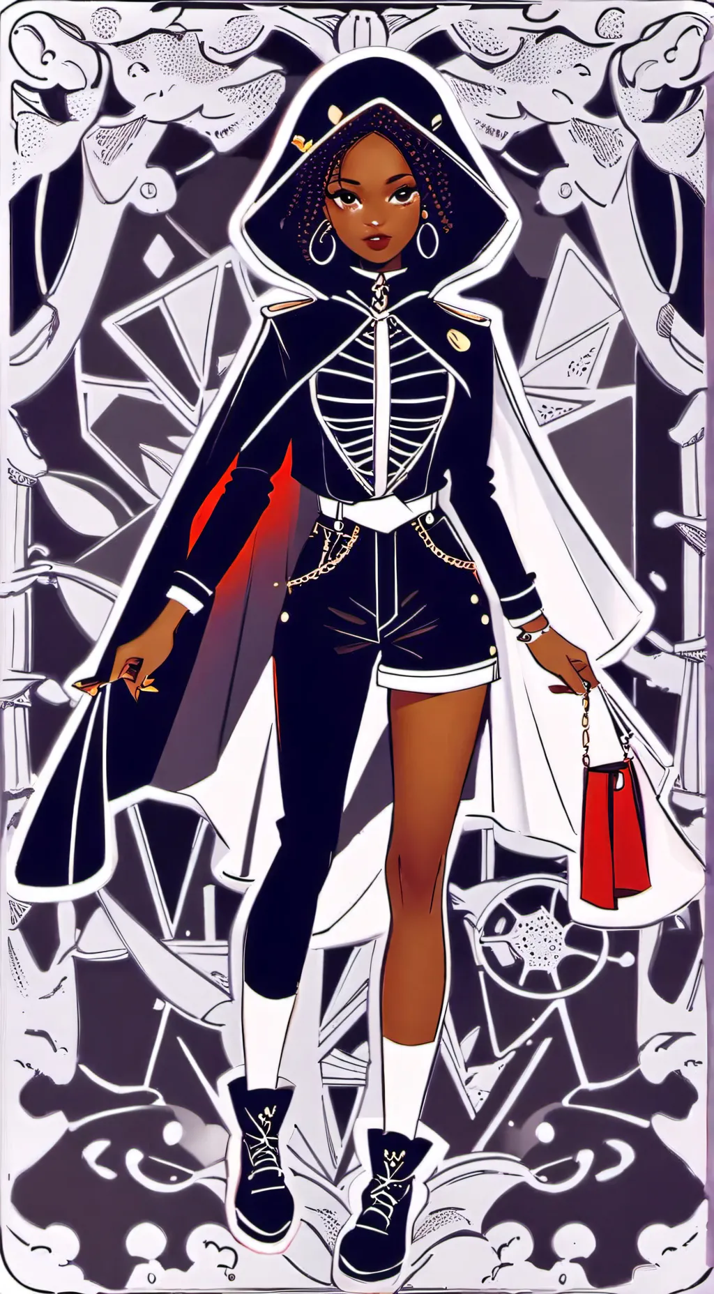 ai character: Villain Halloween  background