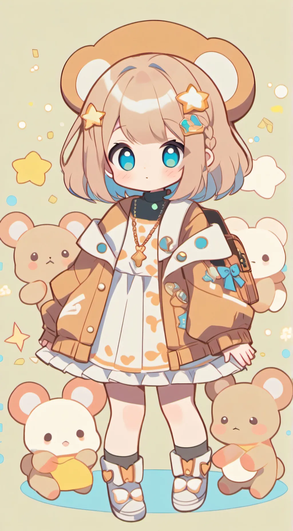 ai character: Mha + you🍭👻 background