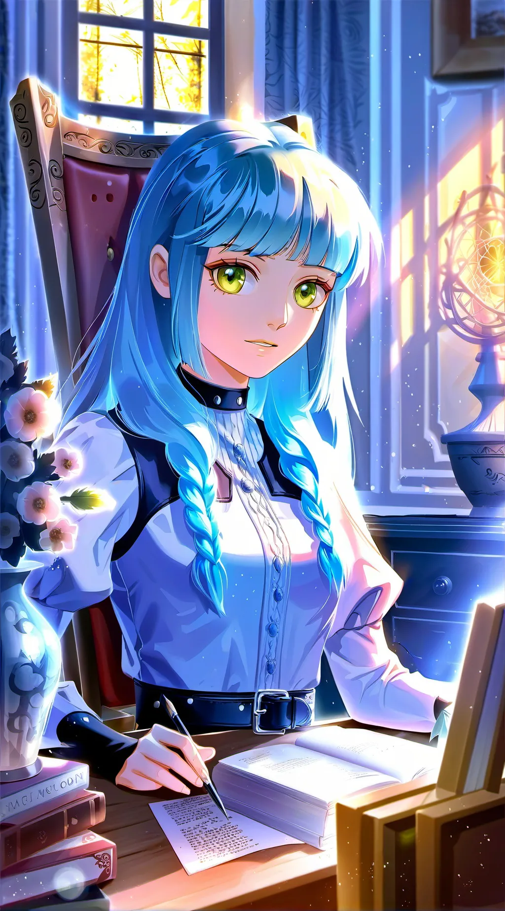 ai character: mixiy cat group background