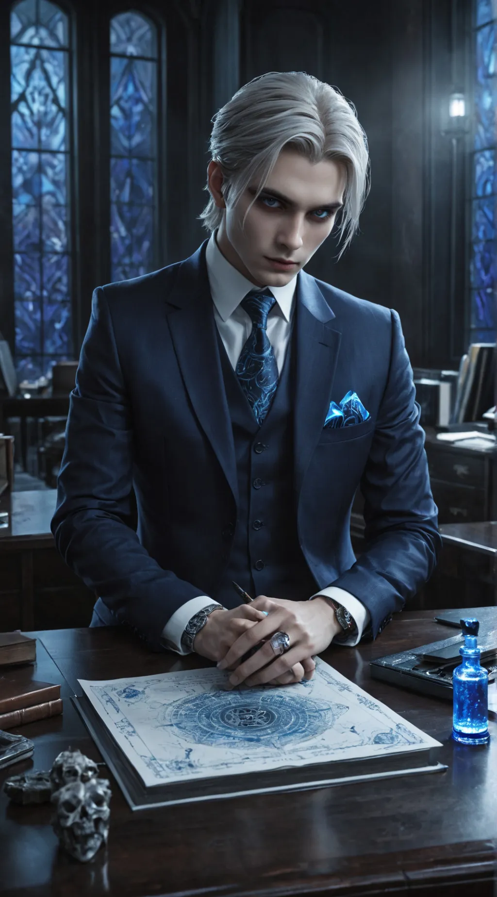 ai character: Lucien background