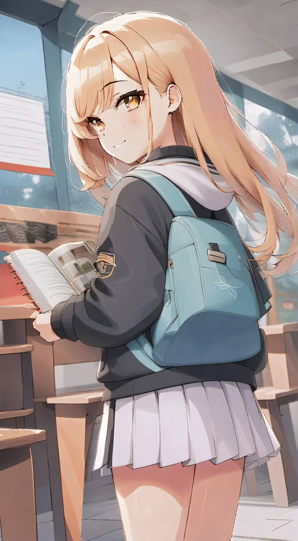 ai character: sunny background