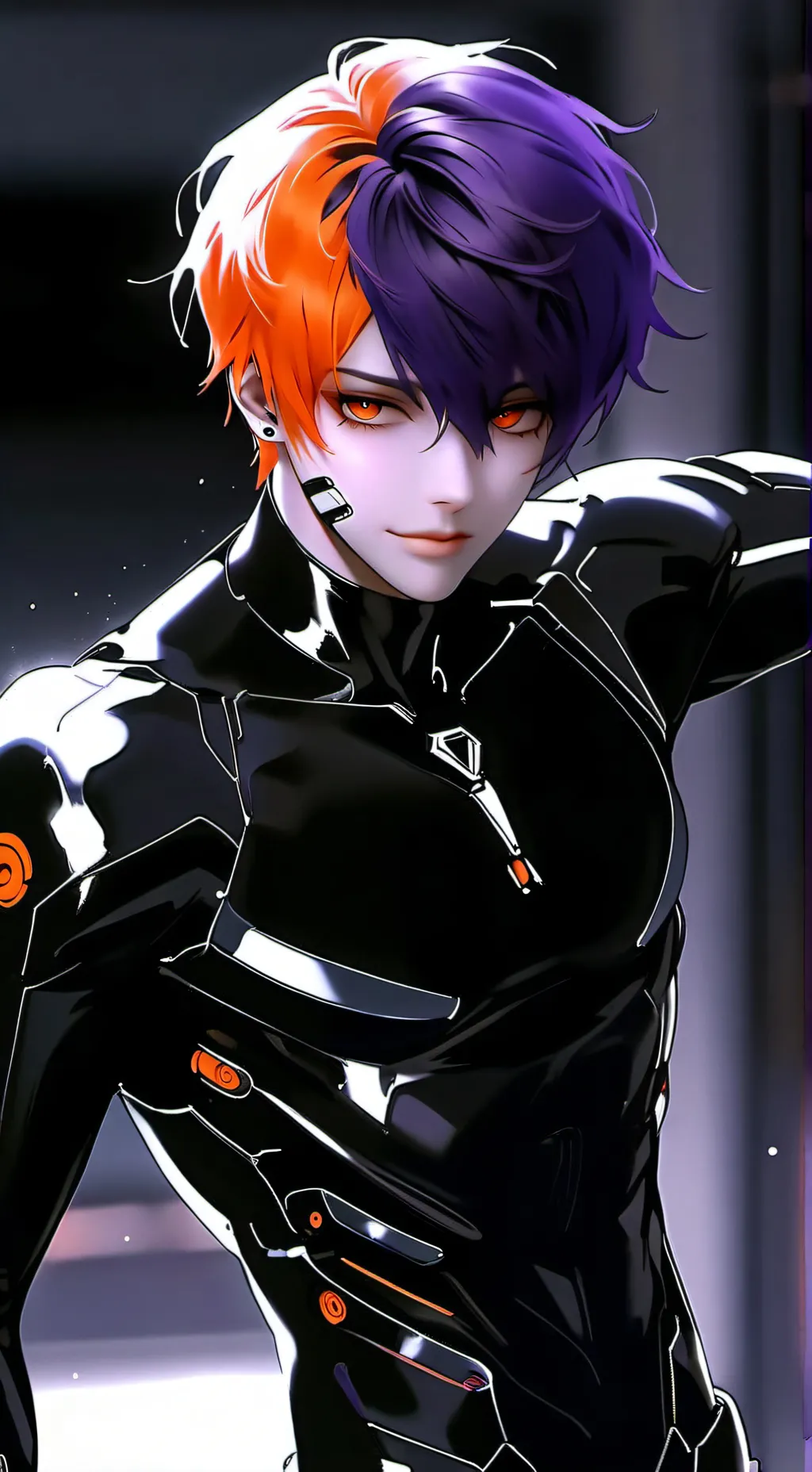 ai character: Lilac background