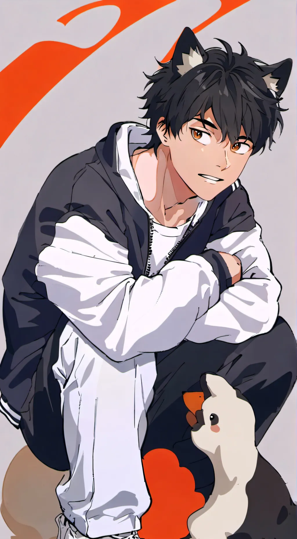 ai character: Puppy boy background