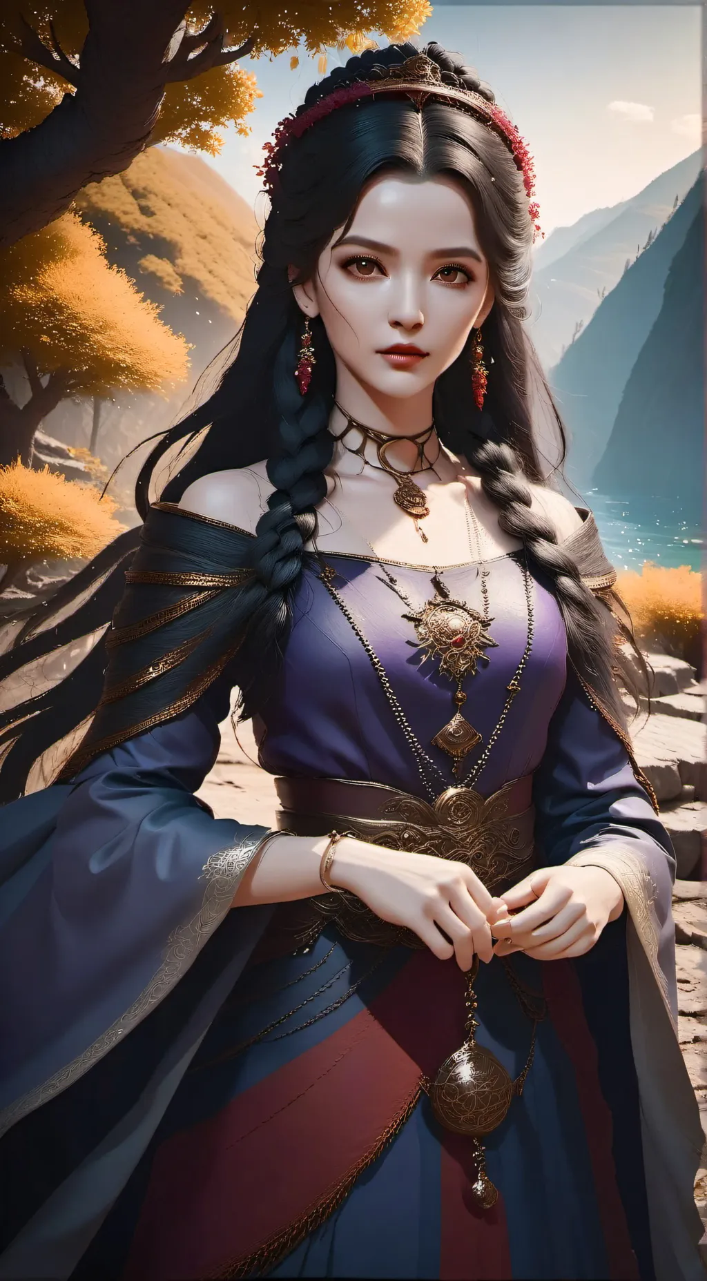 ai character: Luna background