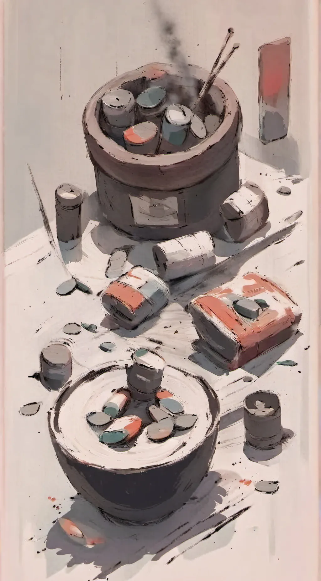 ai character: Poop pills background