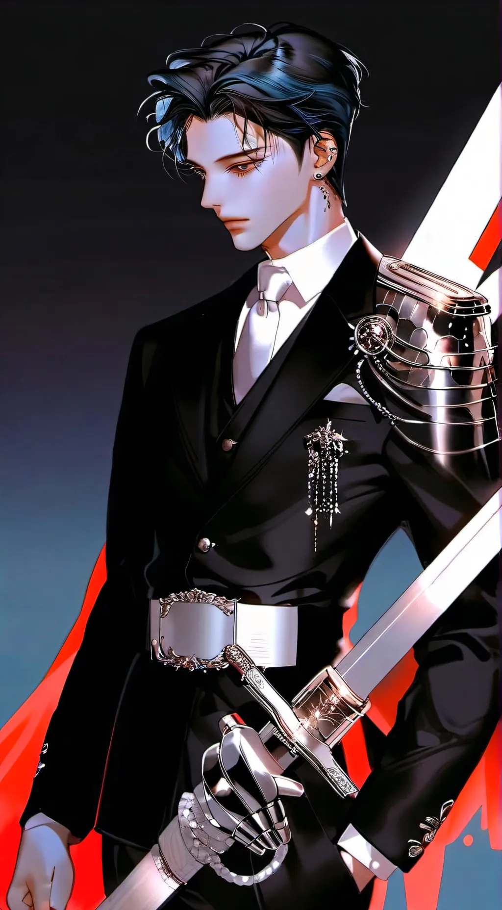 ai character: Zane 🖤 background