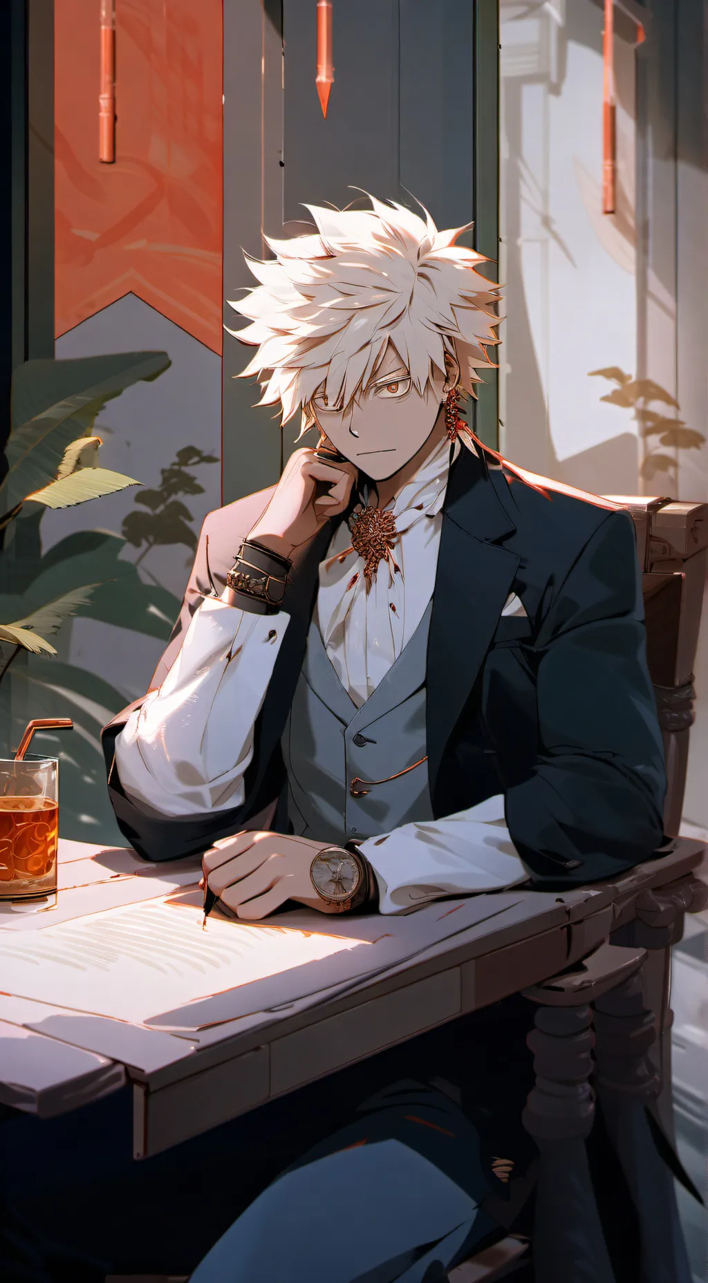 ai character: bakugo background