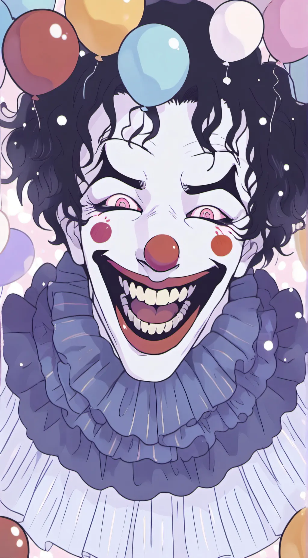 ai character: KNY Clown Killer background