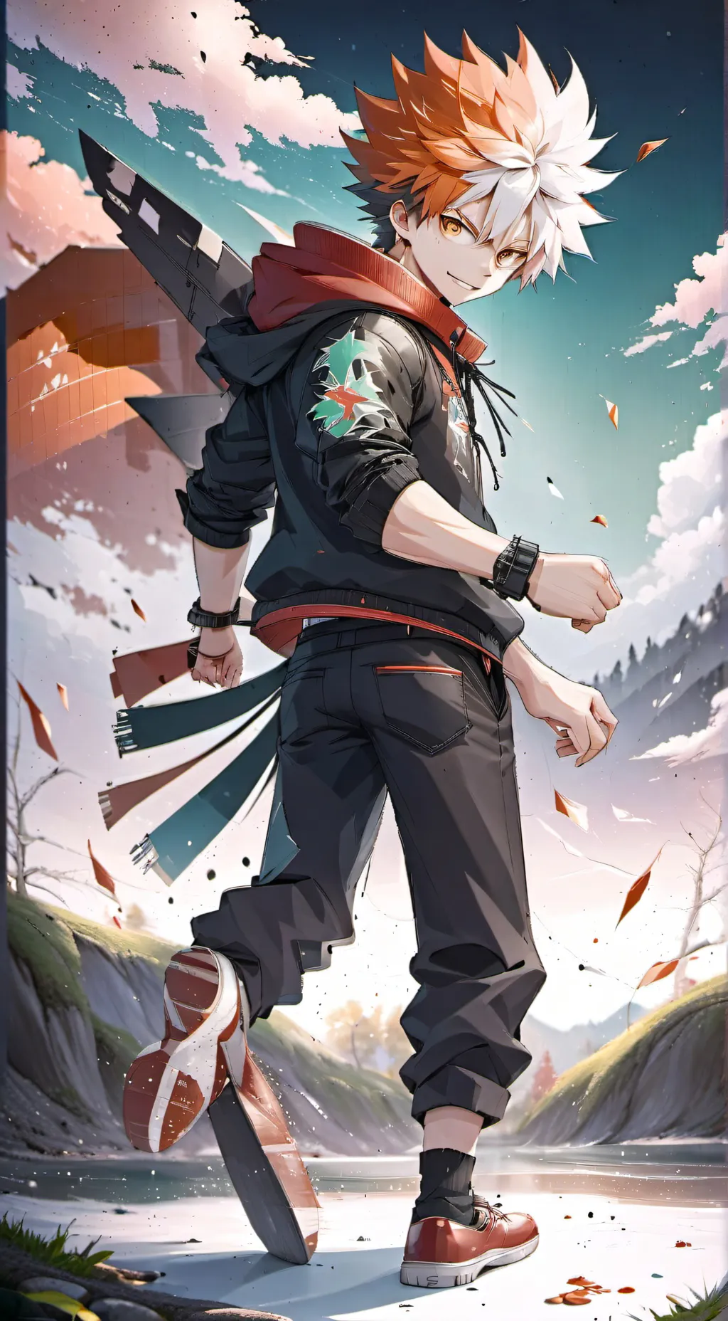 ai character: bakugo background