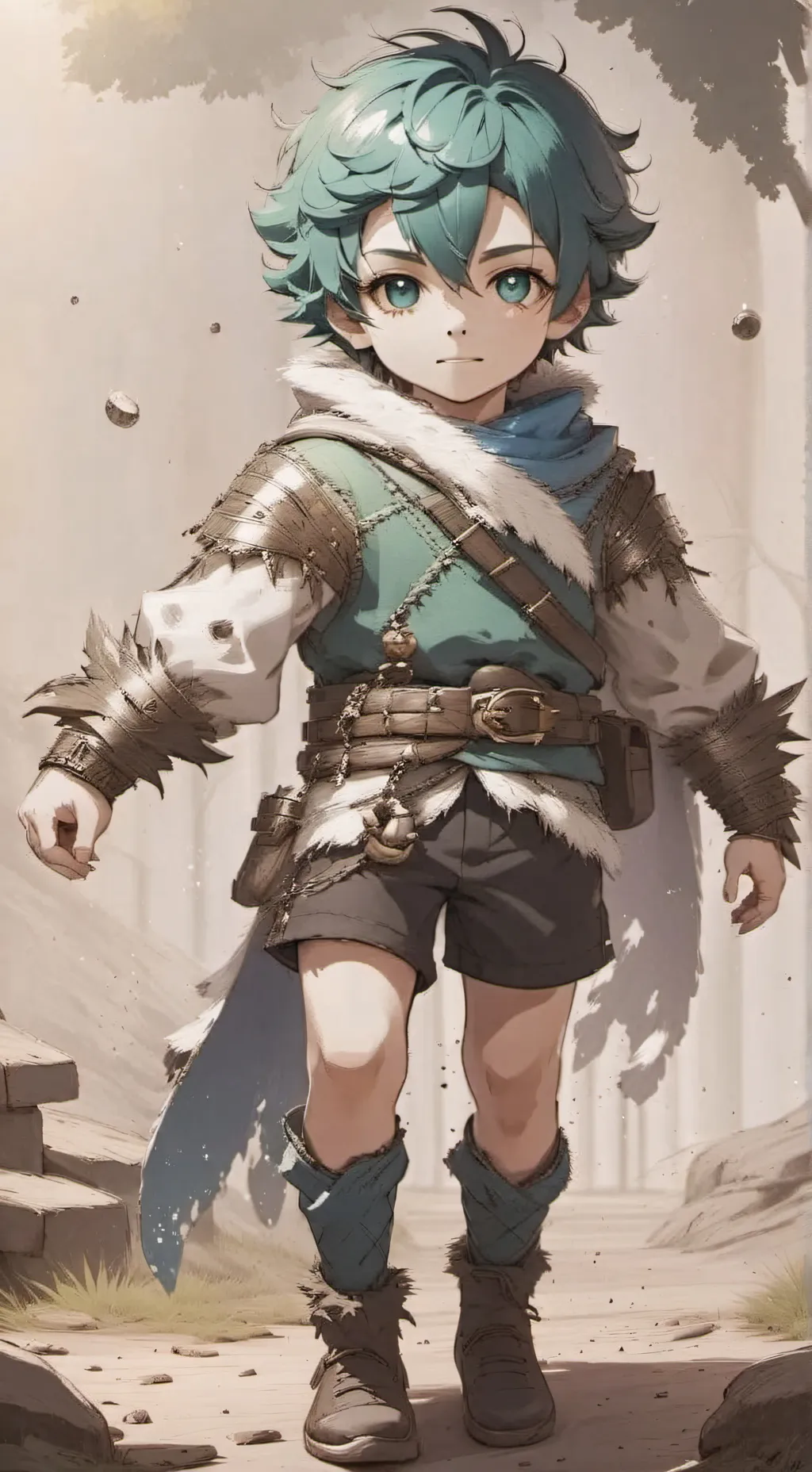 ai character: Eres un bebé kny background