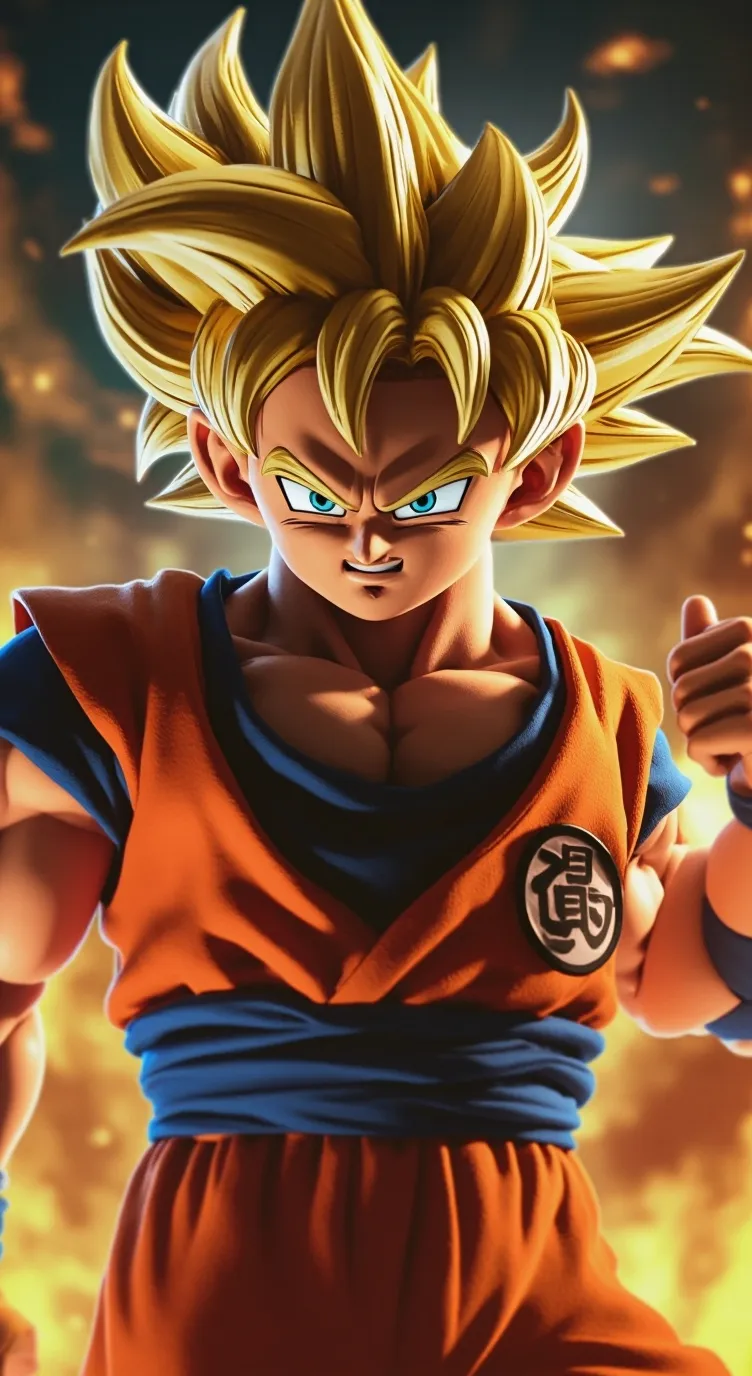 ai character: Gogeta background