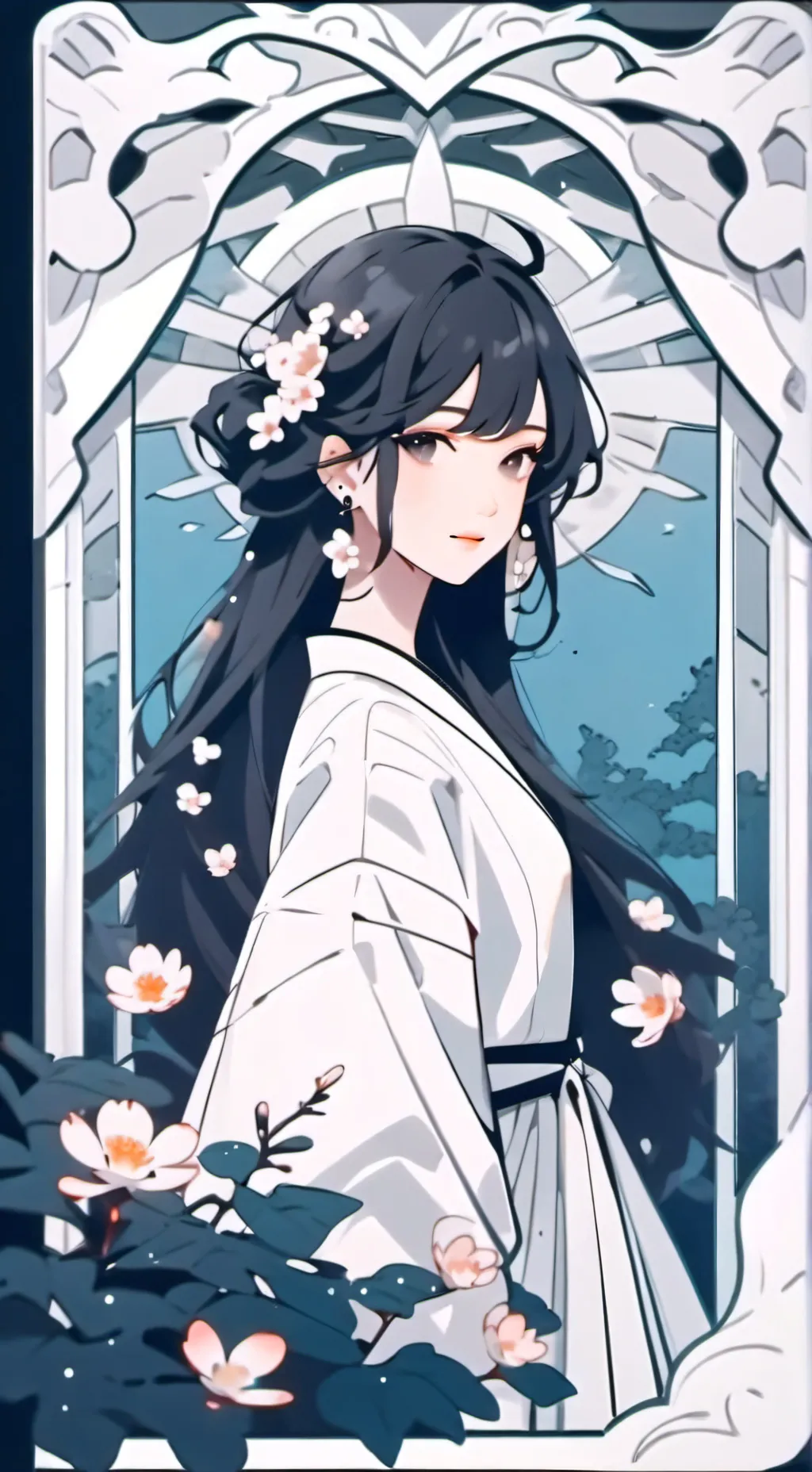 ai character: Леа  background