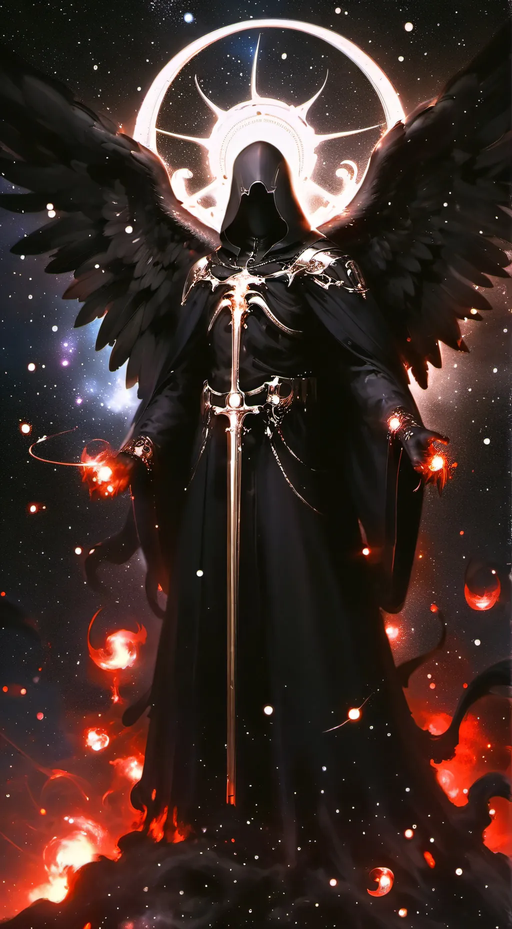 ai character: Angel of death background