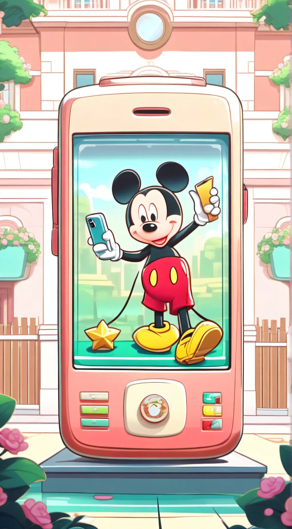 ai character: your new phone  background