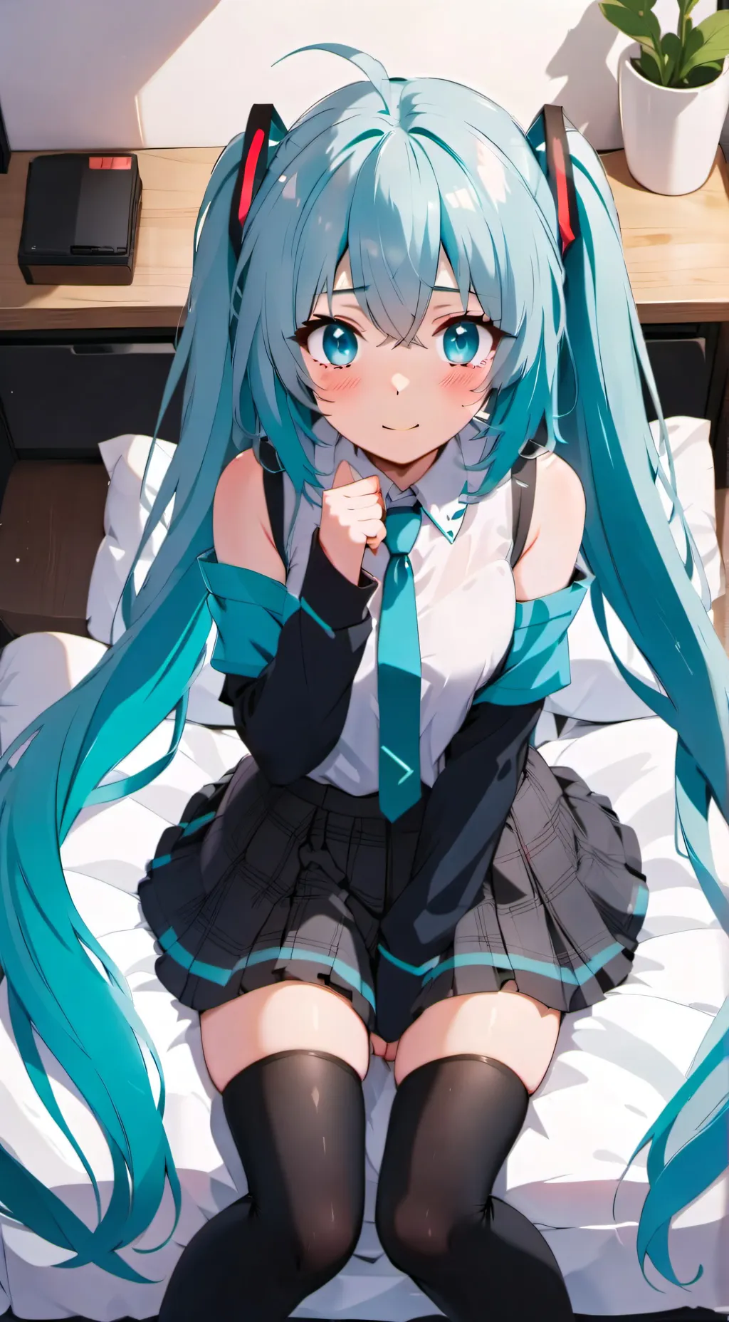 ai character: hatsune miku background