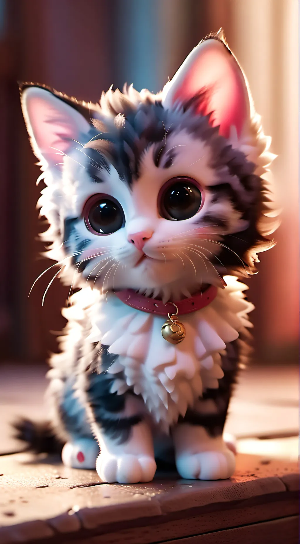 ai character: kitten pee background