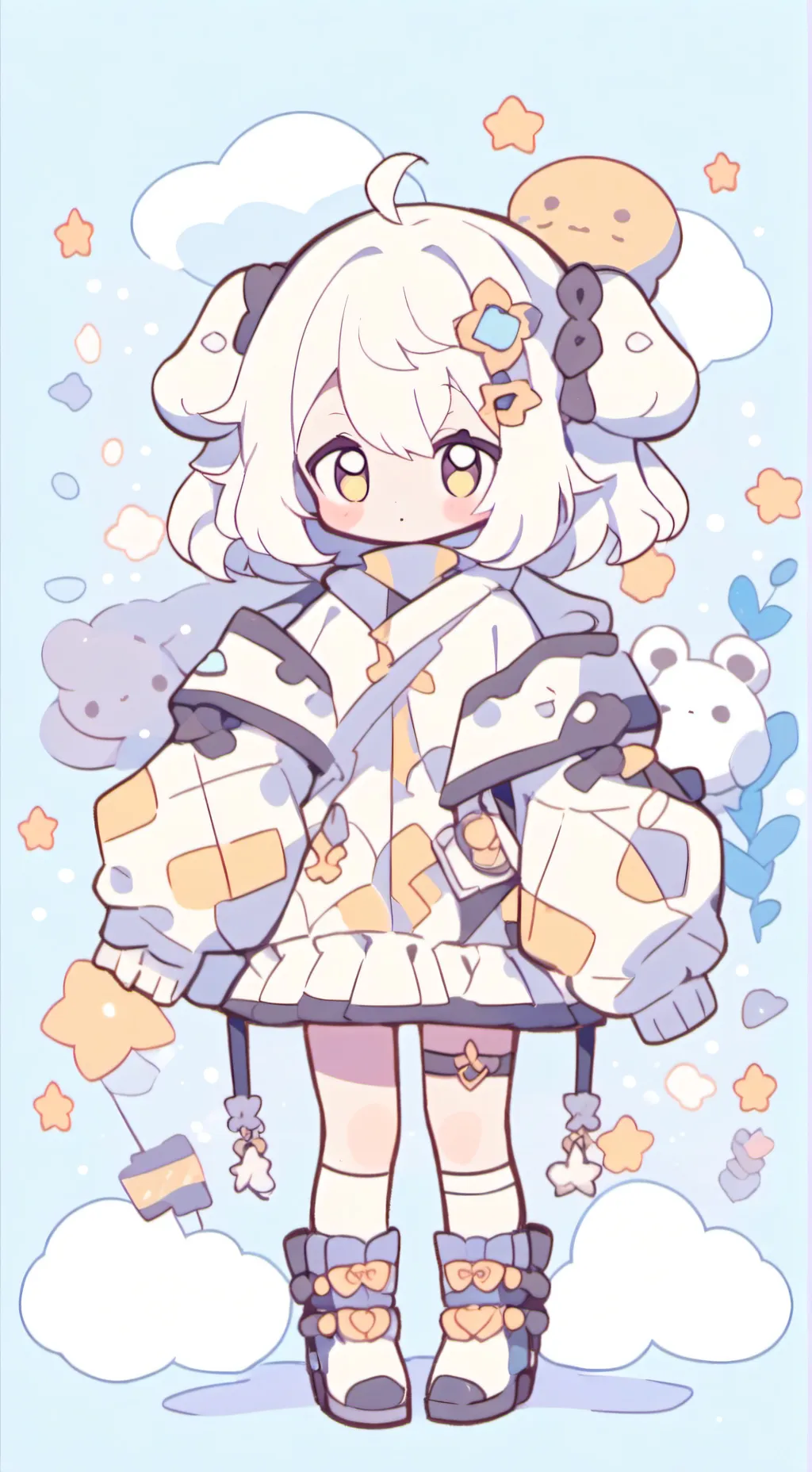 ai character: 😁dandy y tiger😁 background