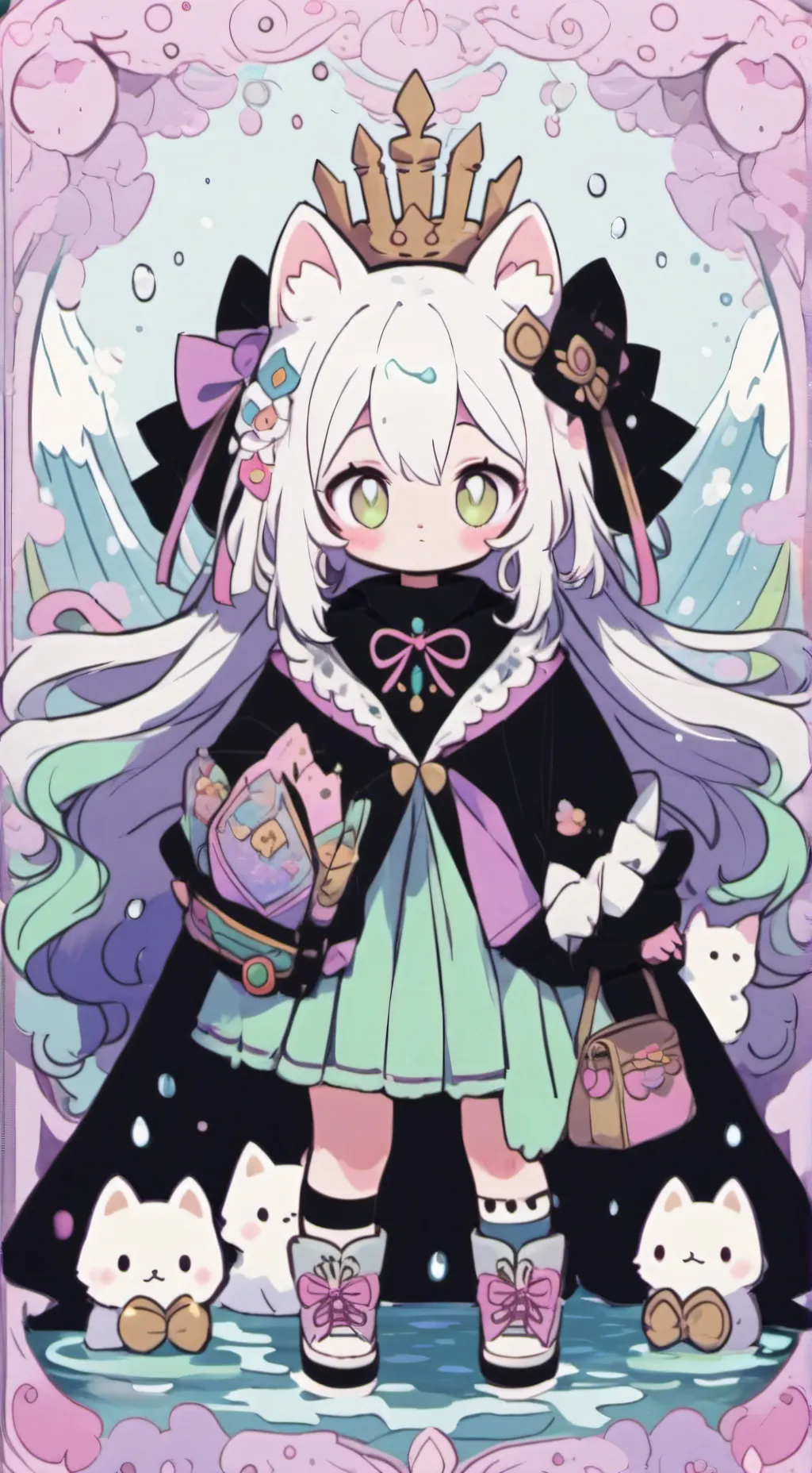 ai character: Silver  background