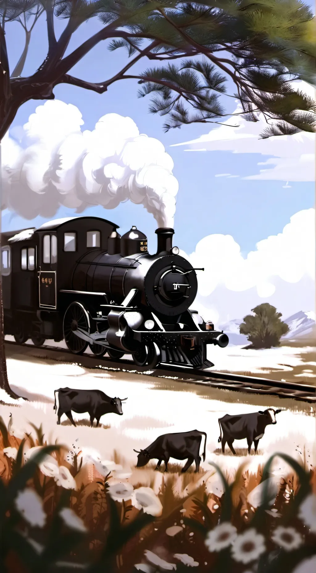 ai character: zombies land background