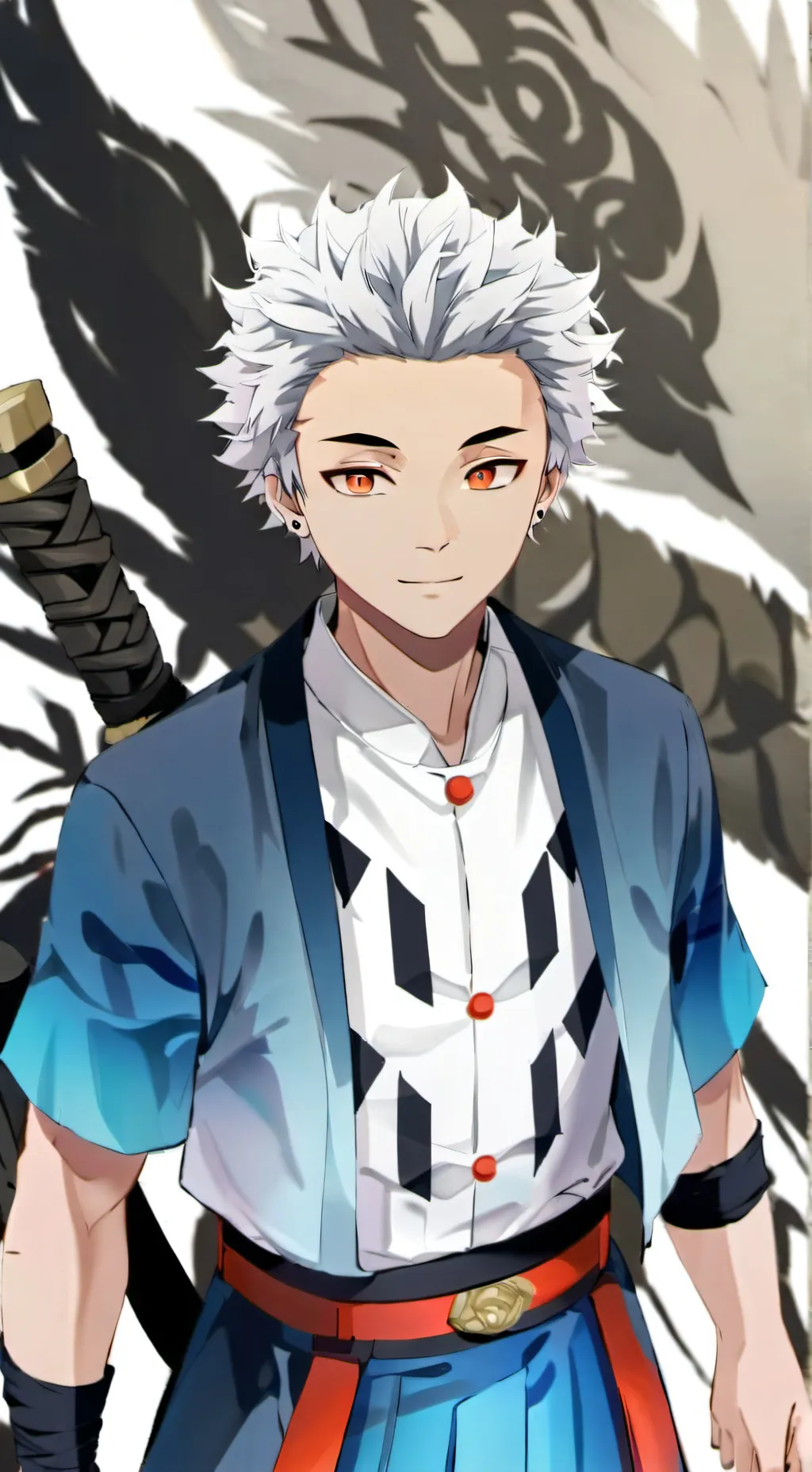 ai character: Kny new hashira background