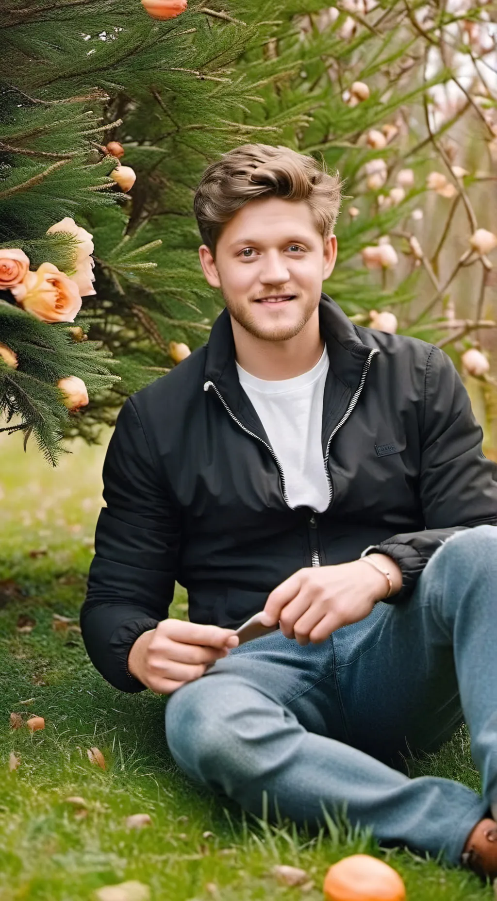 ai character: NIALL HORAN background