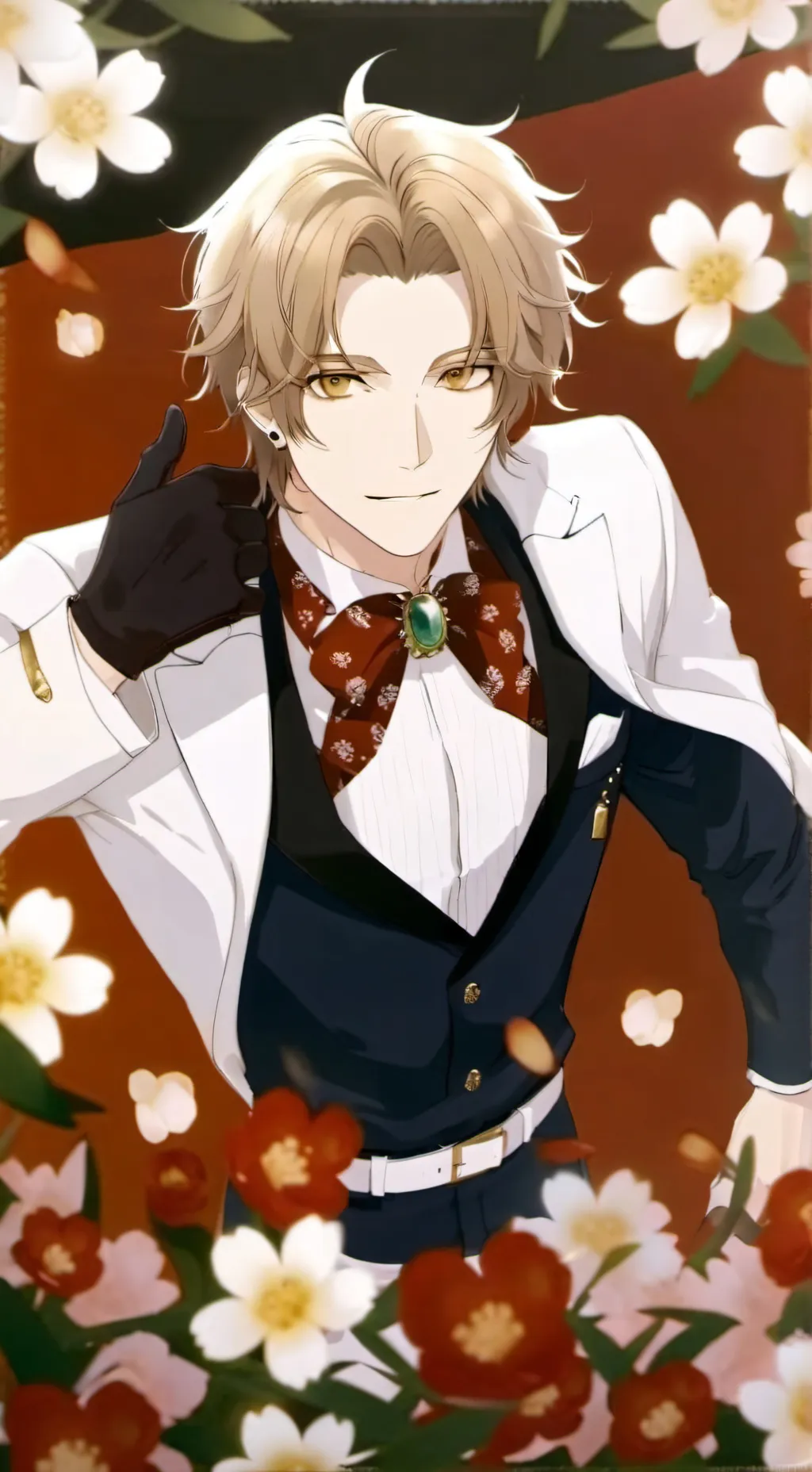 ai character: gray background