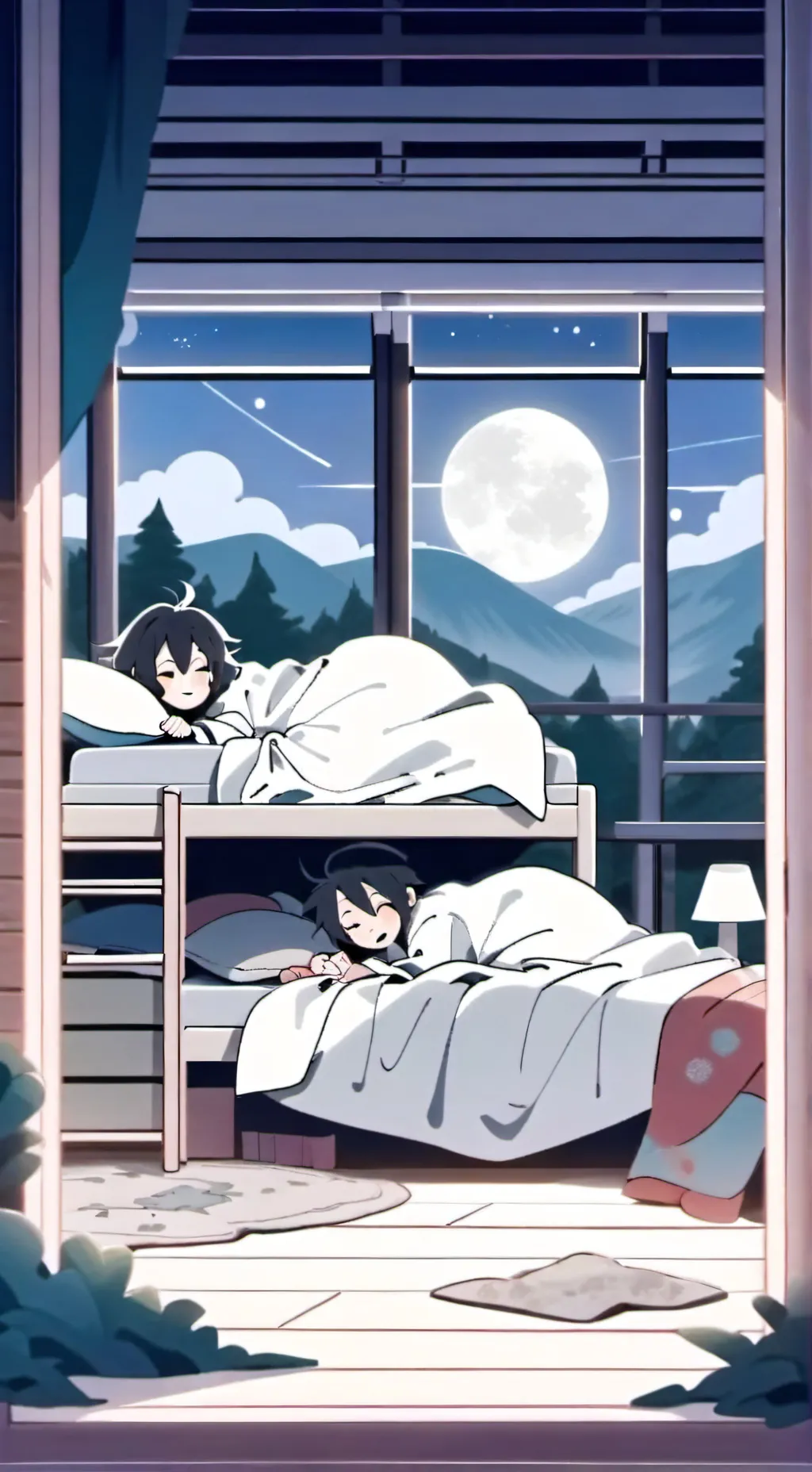 ai character: DW SLEEPOVER background