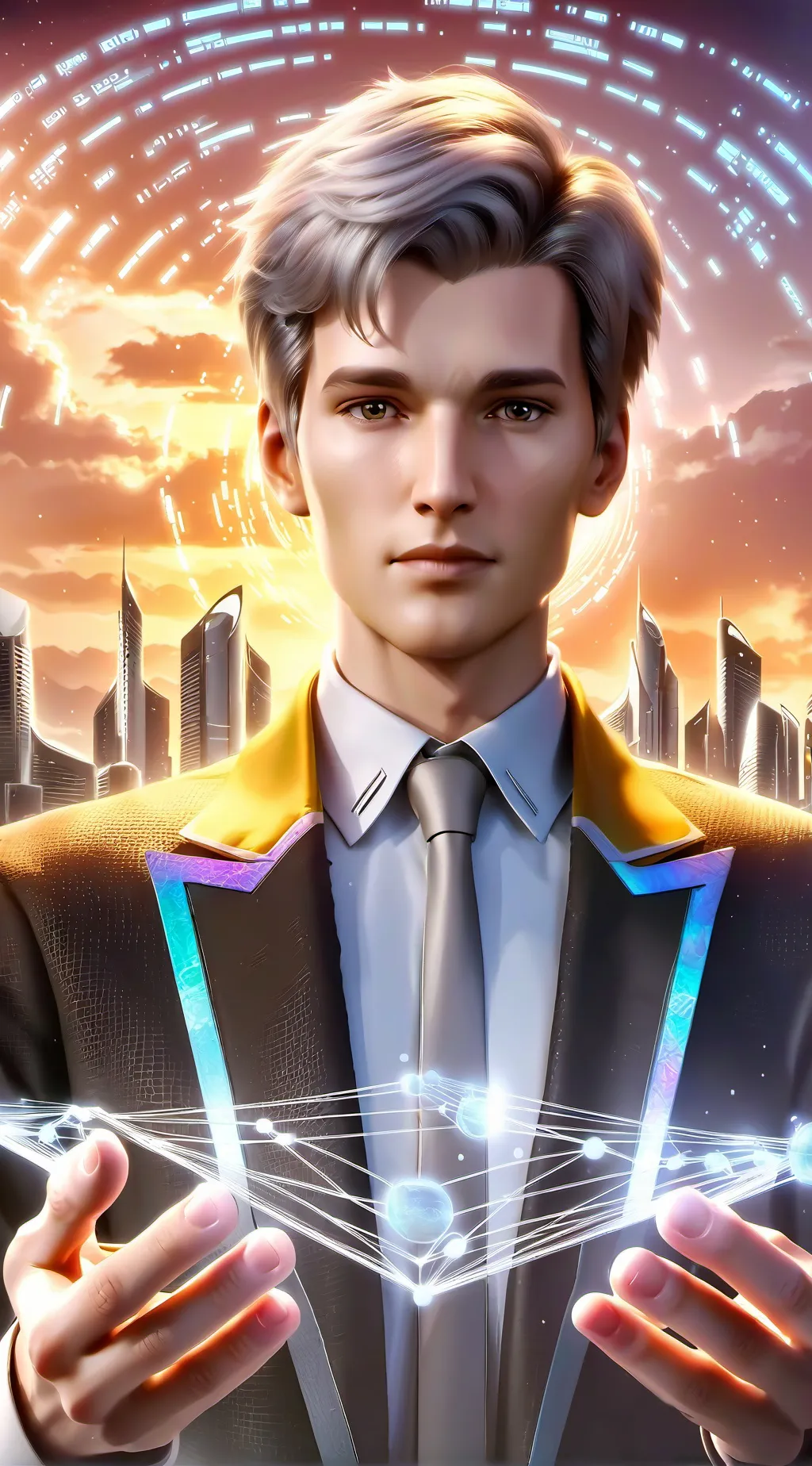 ai character: EcoCapitalist Endeavor background