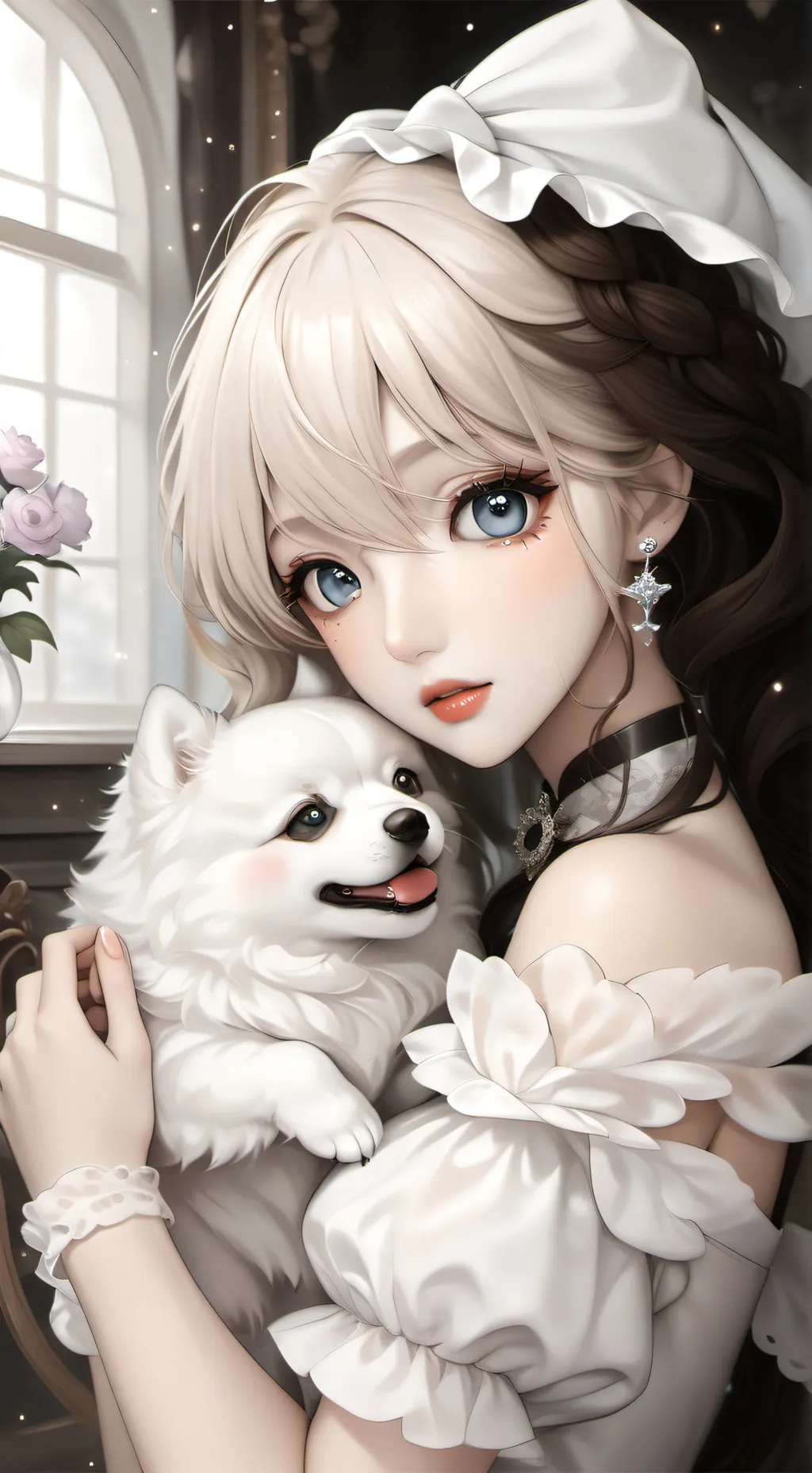 ai character: me x looey & cosmo background