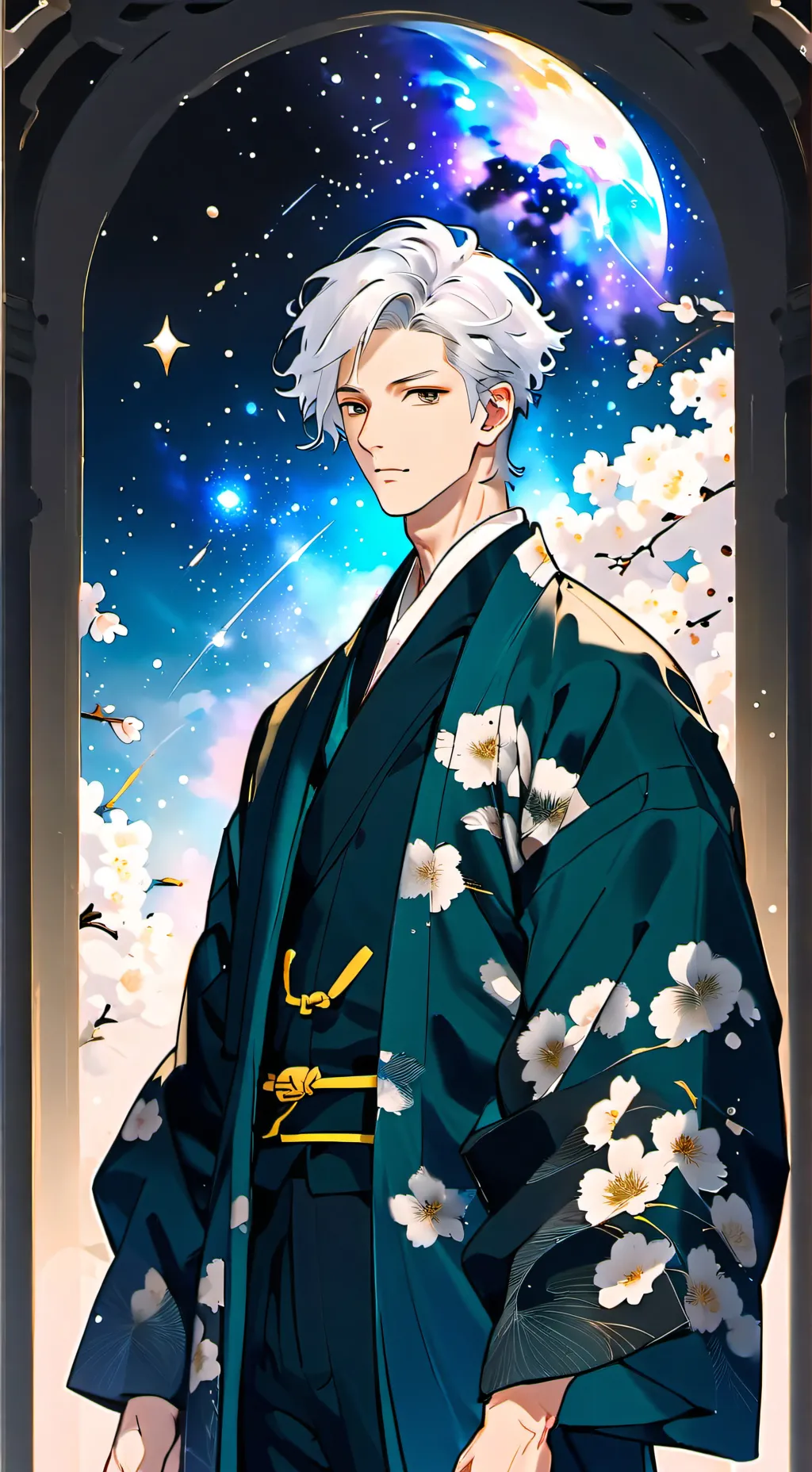 ai character: Amir💗 background