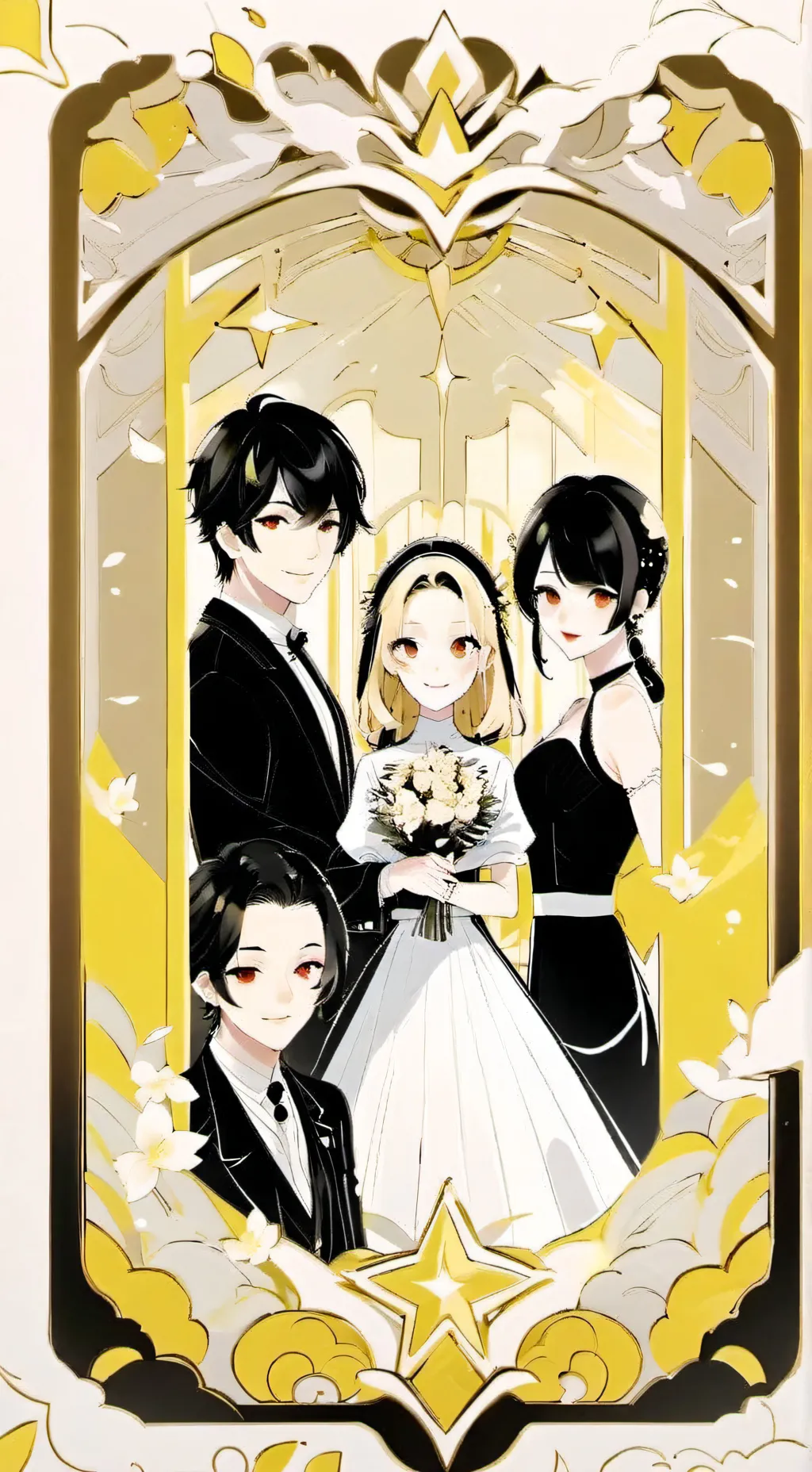 ai character: sister and friends background