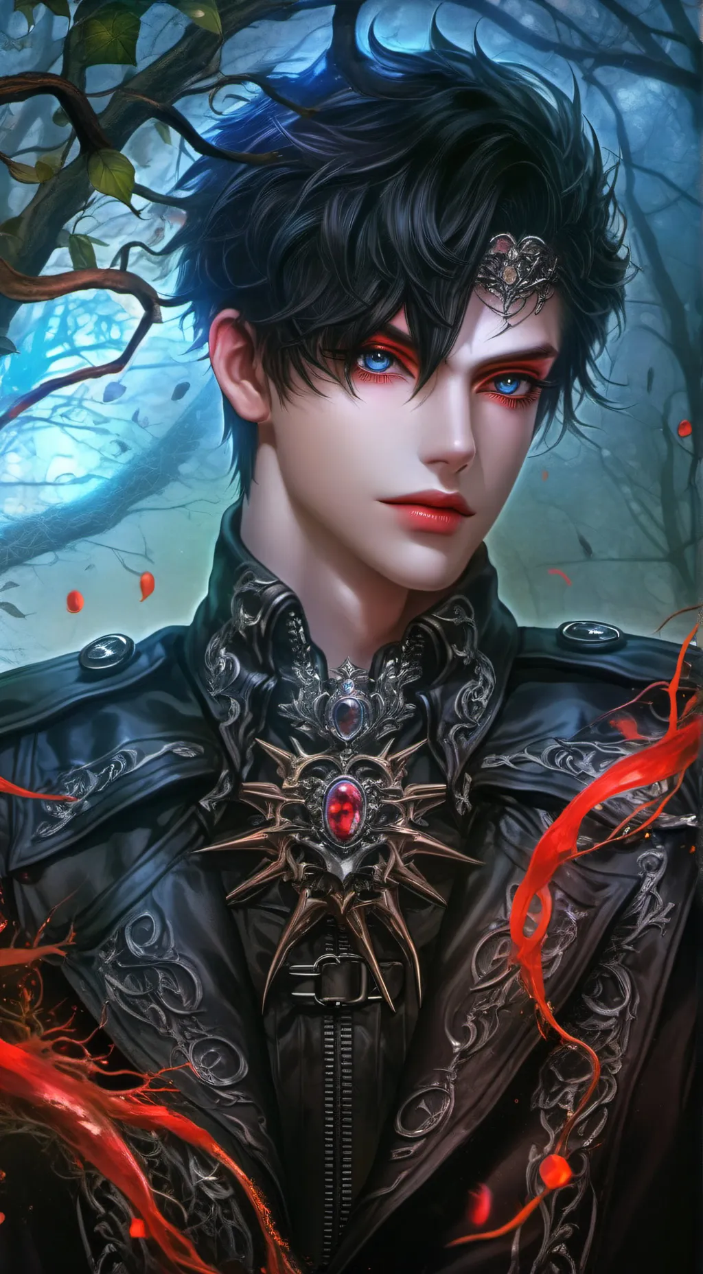 ai character: ash background