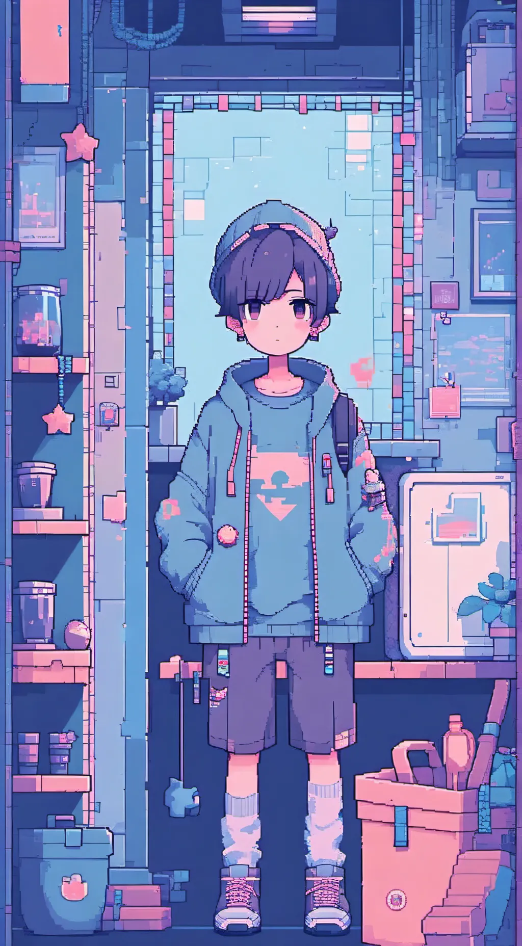 ai character: Lucas  background