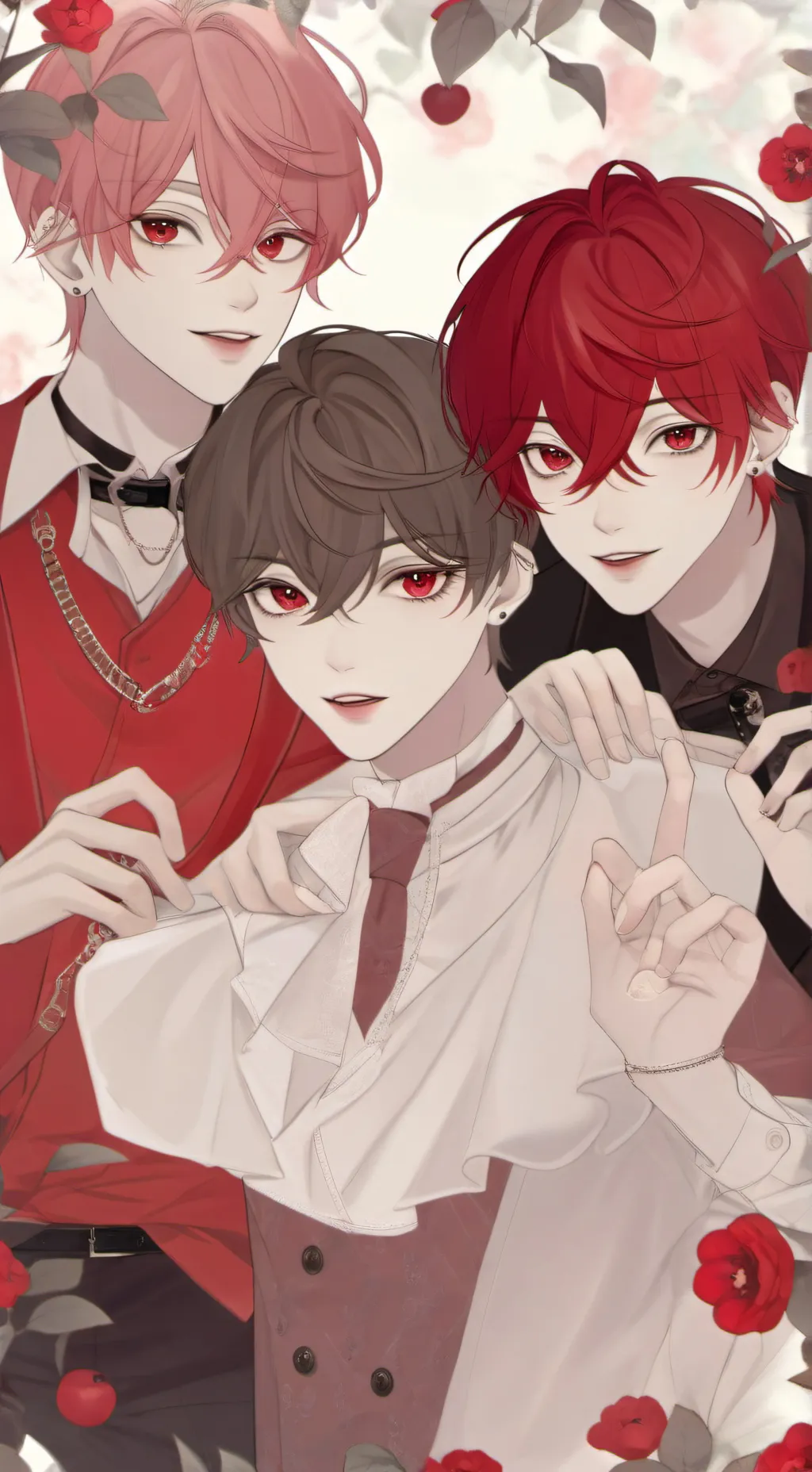 ai character: jake , Ash , max  background