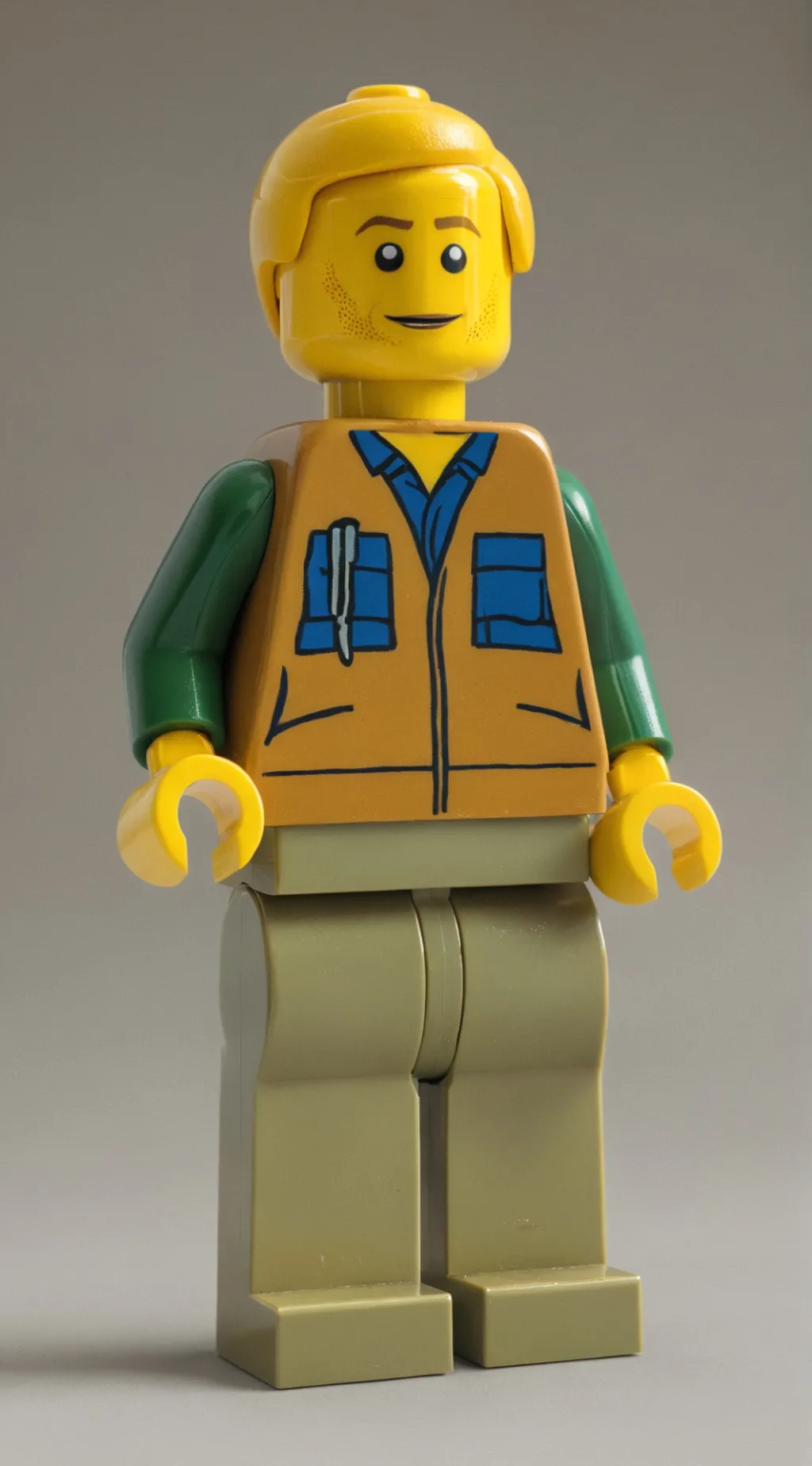 ai character: Lego man background