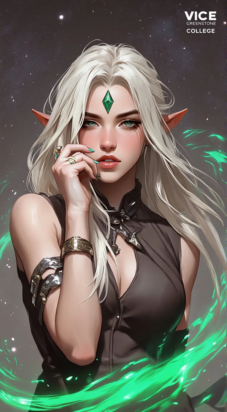 ai character: Vice Greenstone background